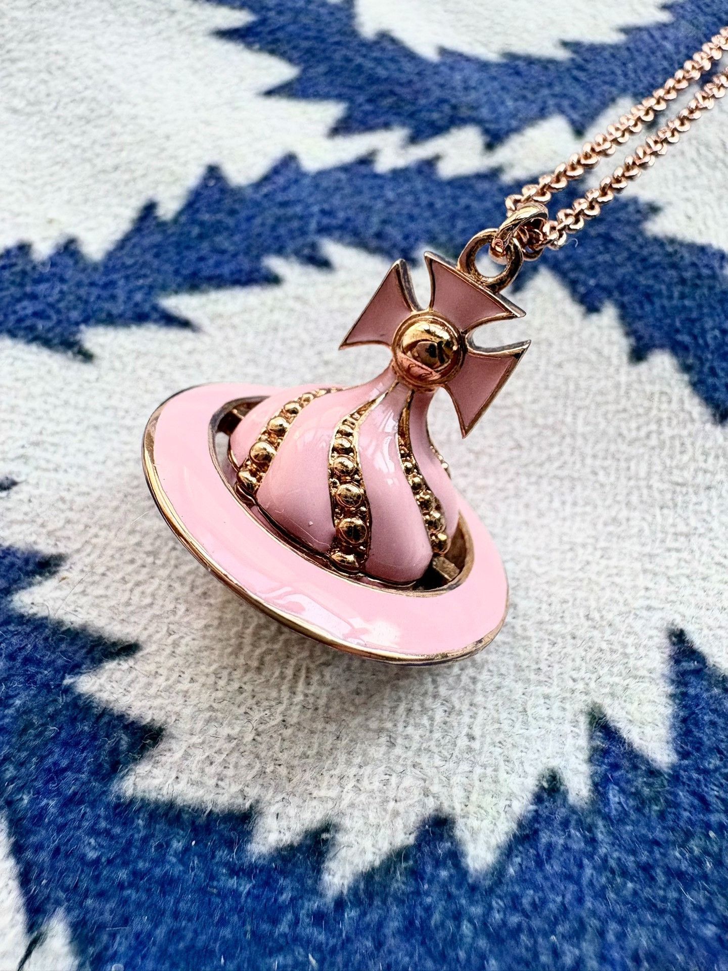Vivienne Westwood Vivienne Westwood Vintage Pink Orb Necklace Size ONE SIZE - 1 Thumbnail