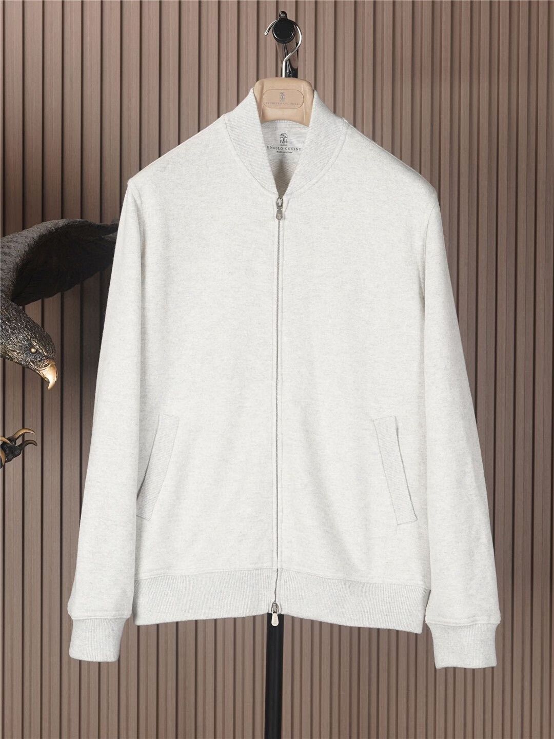 Brunello Cucinelli Brunello Cucinelli Cashmere Bomber Jacket Size US M / EU 48-50 / 2 - 1 Thumbnail