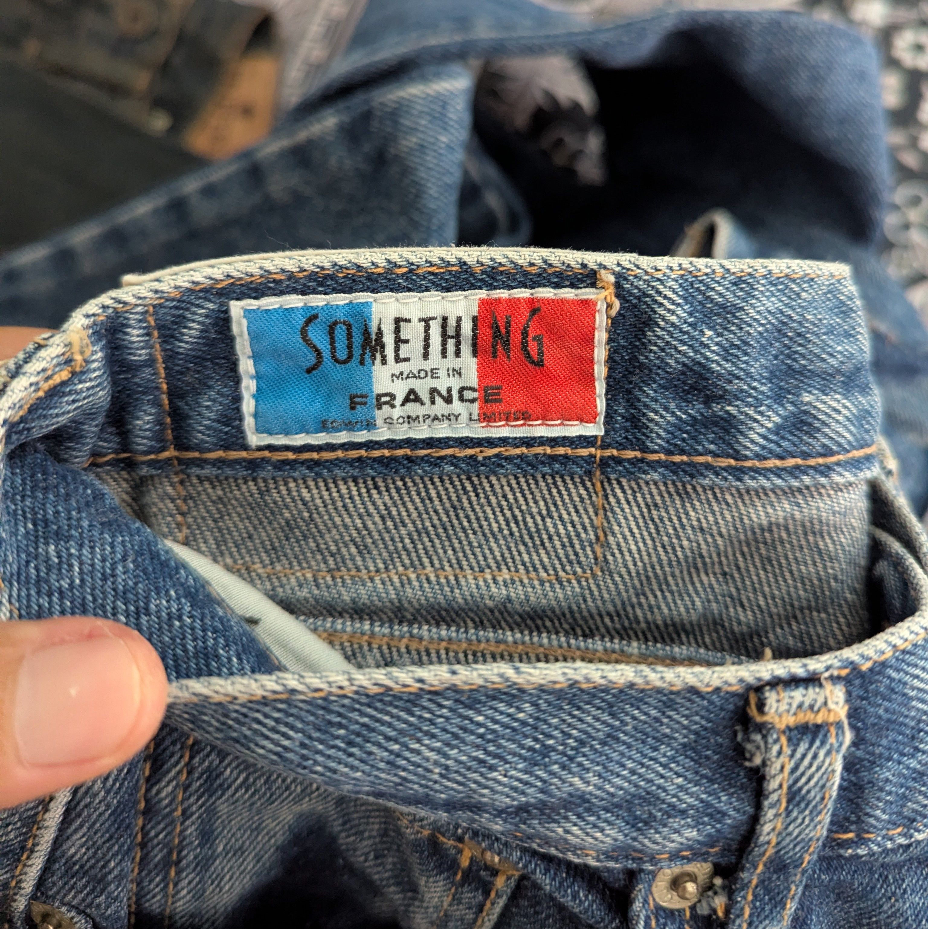 Edwin SOMETHING by Edwin France Denim Jeans Pant Size 25" / US 0 / IT 36 - 11 Thumbnail