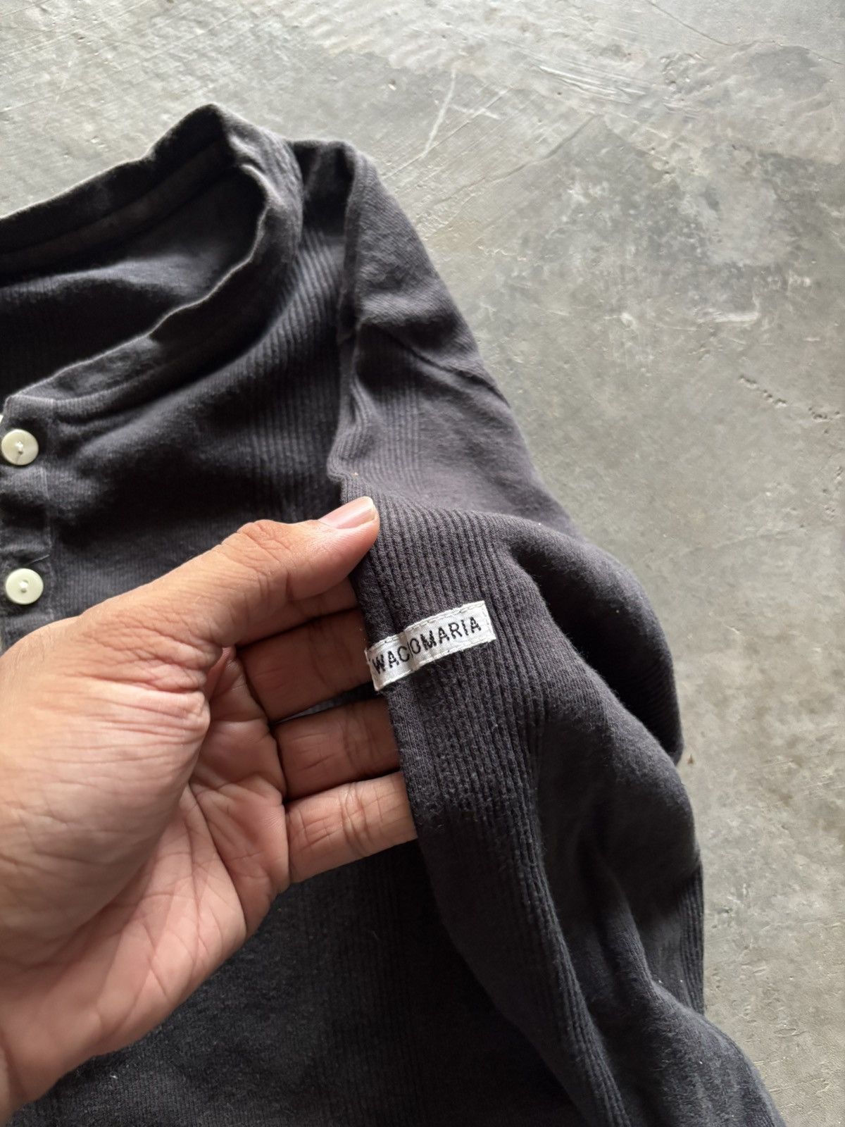 Designer × Japanese Brand × Wacko Maria WACKO MARIA japanese faded longsleeve mary shirt knit style Size US S / EU 44-46 / 1 - 5 Thumbnail