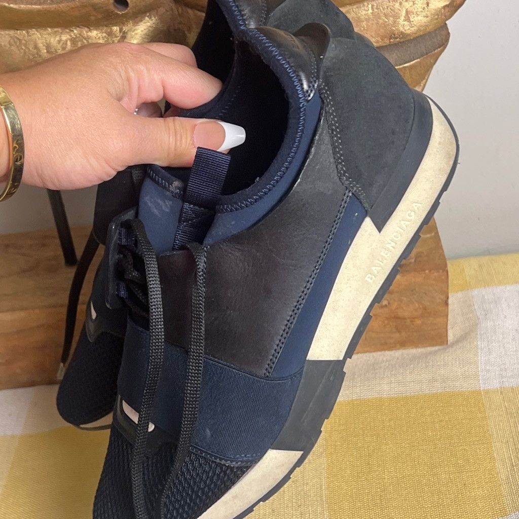 Balenciaga Balenciaga race leather trainer Size US 8 / IT 38 - 8 Thumbnail
