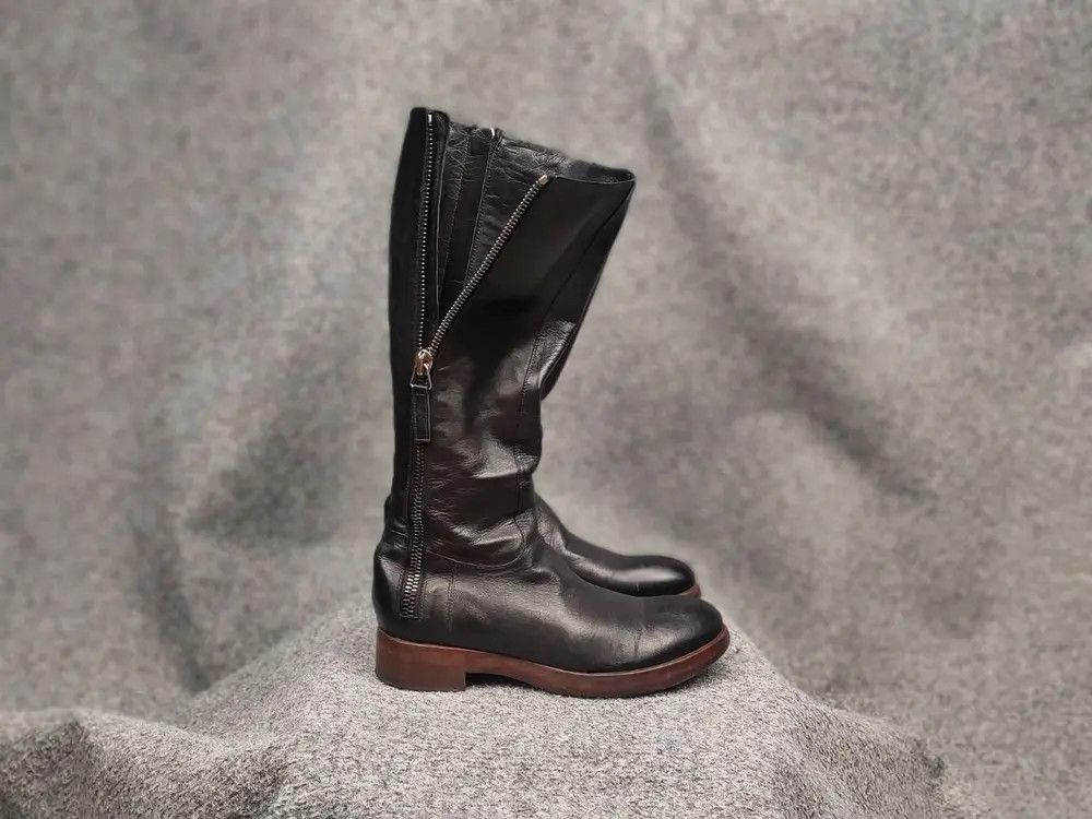 RoccoP Rocco P. Hand Made Torre Saw Patrisio Leather Zip Boots Size US 6 / IT 36 - 1 Thumbnail