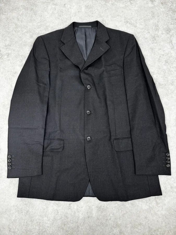 Gucci 2000s Gucci Black Classy Tailored Blazer & Pants Size 44R - 5 Thumbnail