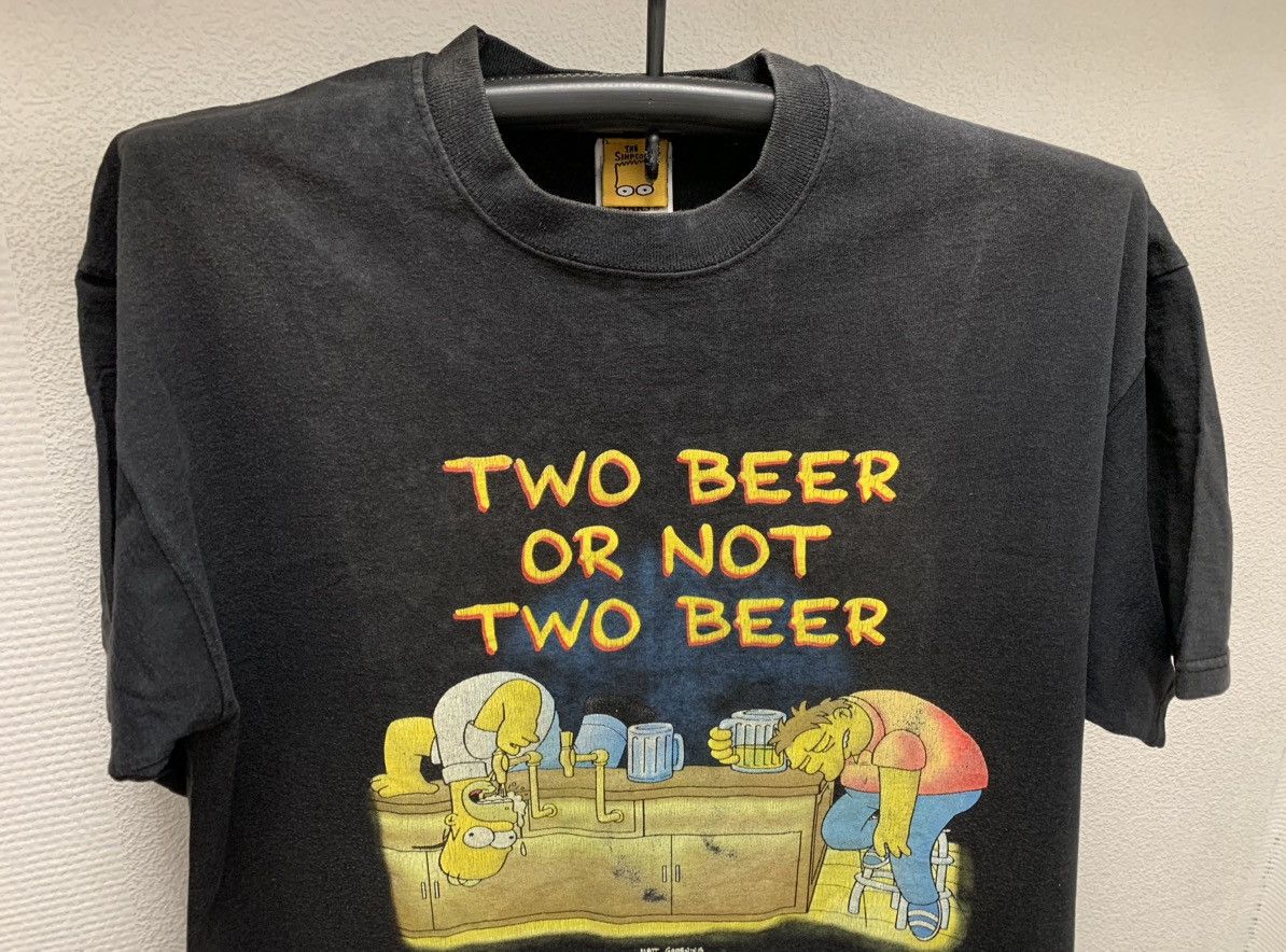 Vintage The Simpsons twobeerornot vintage 1999 screenstars t-shirt X Size US XL / EU 56 / 4 - 2 Thumbnail