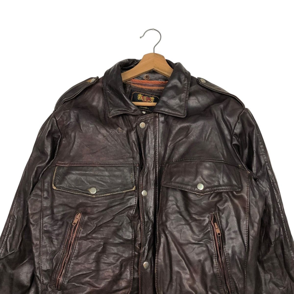 Vintage 🔥VINTAGE BIKER LEATHER JACKET CAMPRI BLANKET ISSEY MIYAKE Size US M / EU 48-50 / 2 - 11 Thumbnail