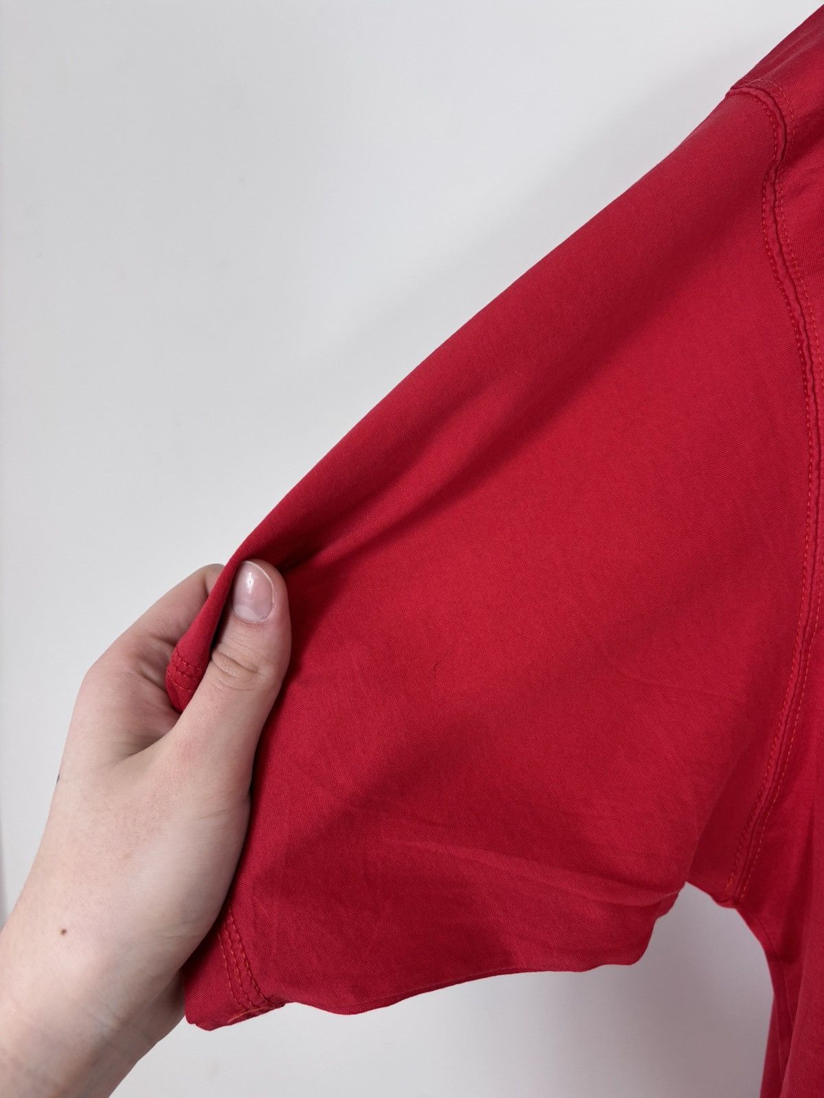 Trussardi Vintage Trussardi Jeans Men’s Red Cotton T-Shirt Tee Size US M / EU 48-50 / 2 - 17 Thumbnail