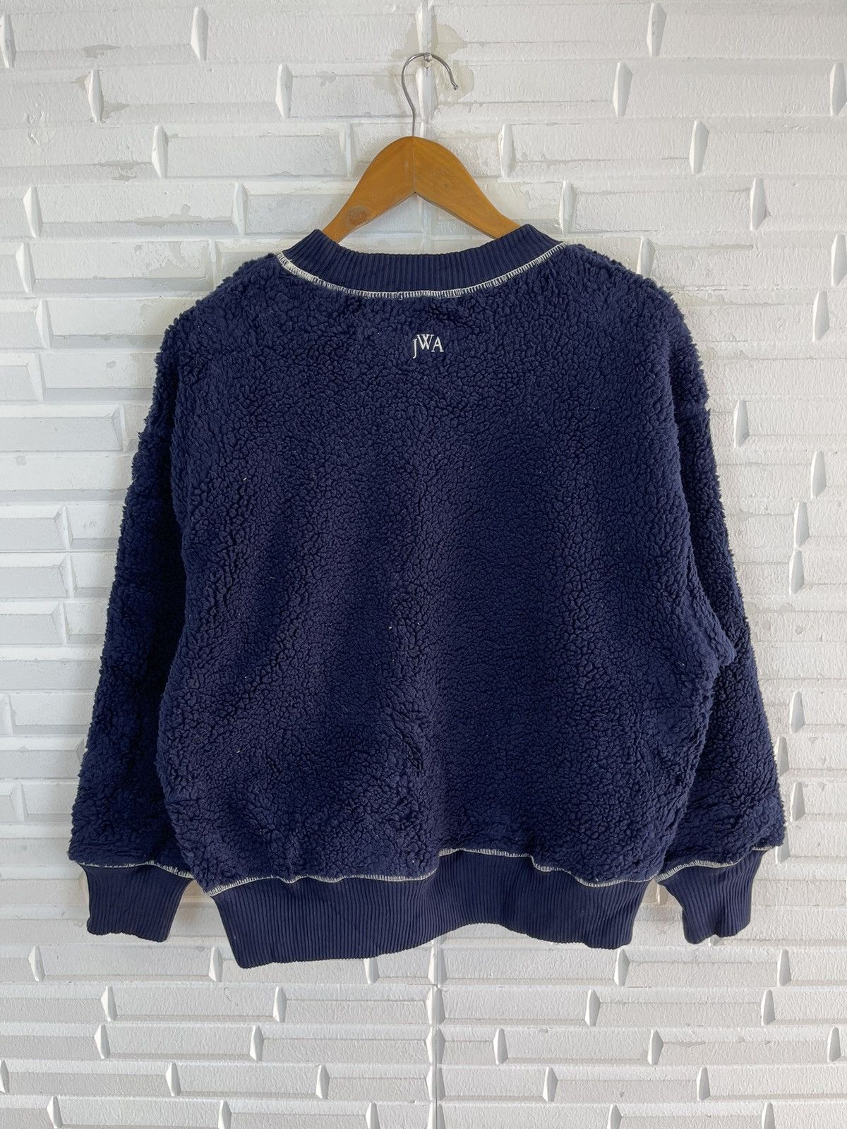 JW Anderson 00’ JW ANDERSON Sherpa Fleece Sweater Size US M / EU 48-50 / 2 - 3 Thumbnail