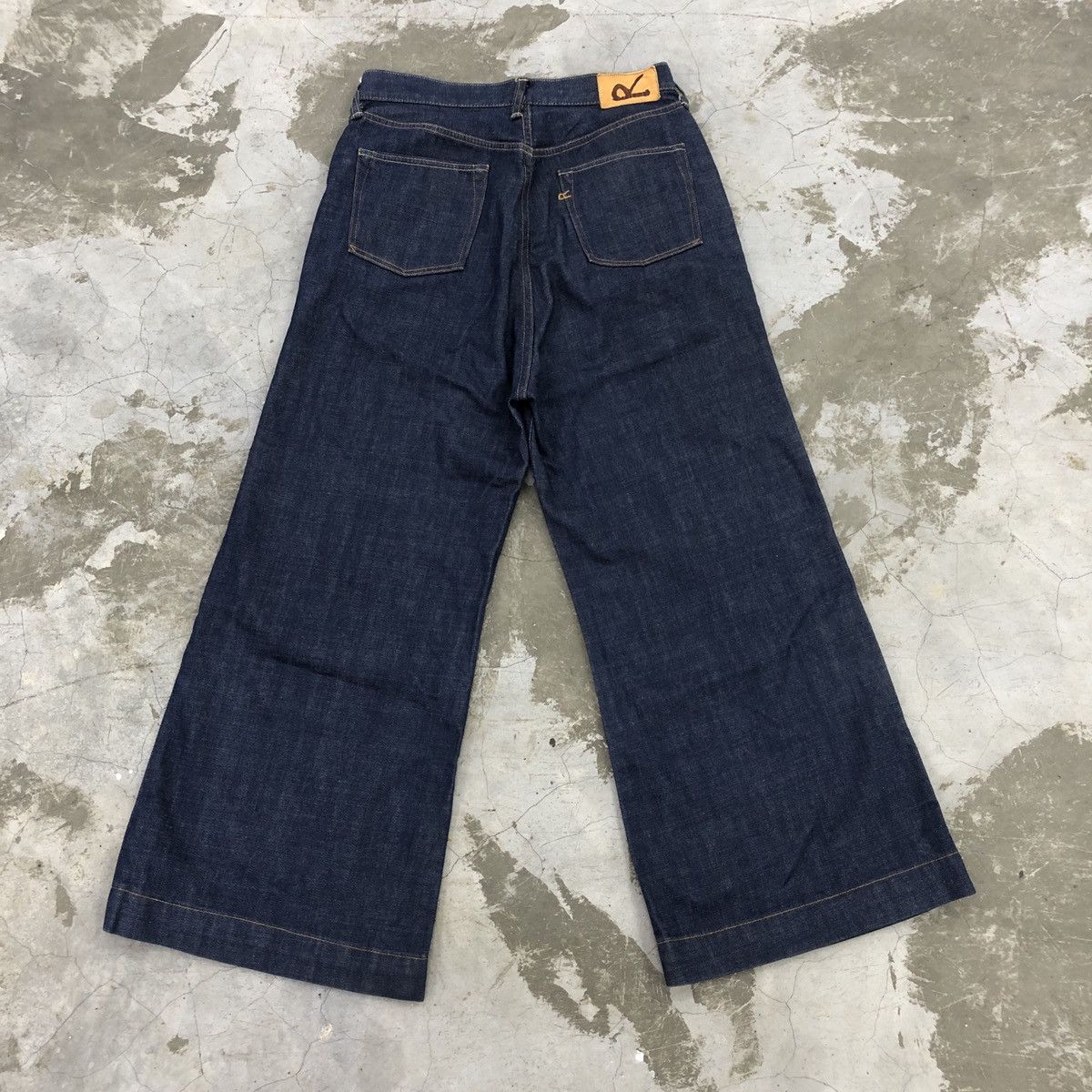 45rpm × Japanese Brand 45 RPM Baggy Flare Selvedge Denim Jeans Size US 29 - 5 Thumbnail