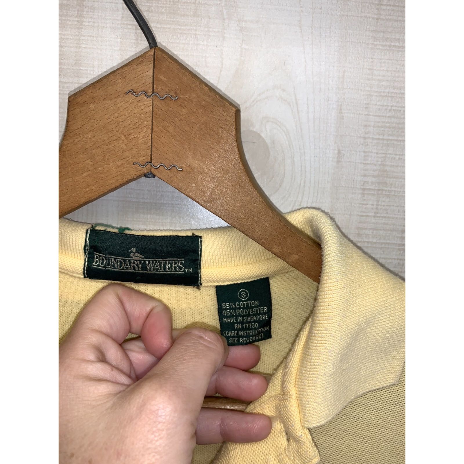 Vintage VINTAGE Boundary Waters Polo Shirt Womens S Yellow 1980s Cotton Blend Sportswear/Beach Size S / US 4 / IT 40 - 2 Thumbnail