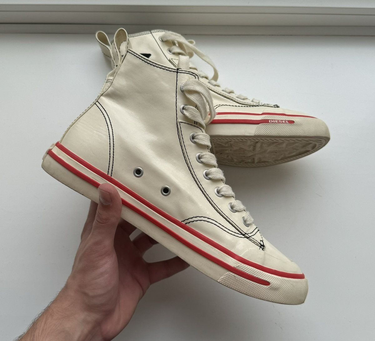 Diesel Diesel US8.5 EUR39 S-ATHOS MID W high top sneaker shoes y2k Size US 8.5 / IT 38.5 - 17 Thumbnail