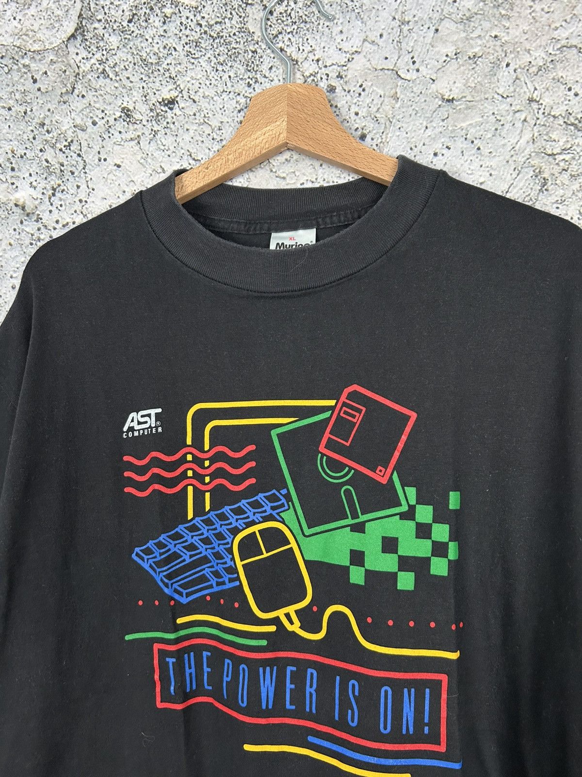 Vintage Vintage AST Computer 90s Single Stitch Archive Graphic Tee Size US XL / EU 56 / 4 - 3 Thumbnail