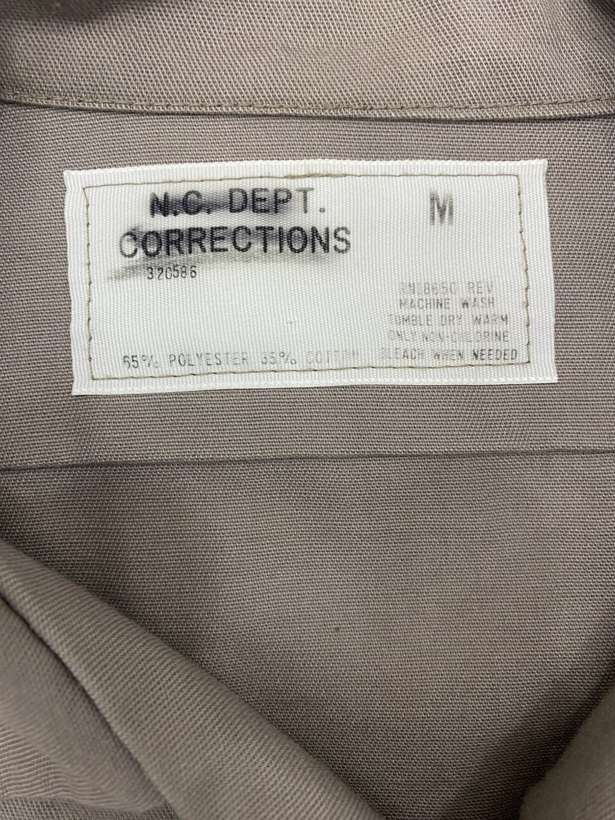 Vintage Vtg NC Dept Corrections prison work shirt Size US M / EU 48-50 / 2 - 6 Thumbnail