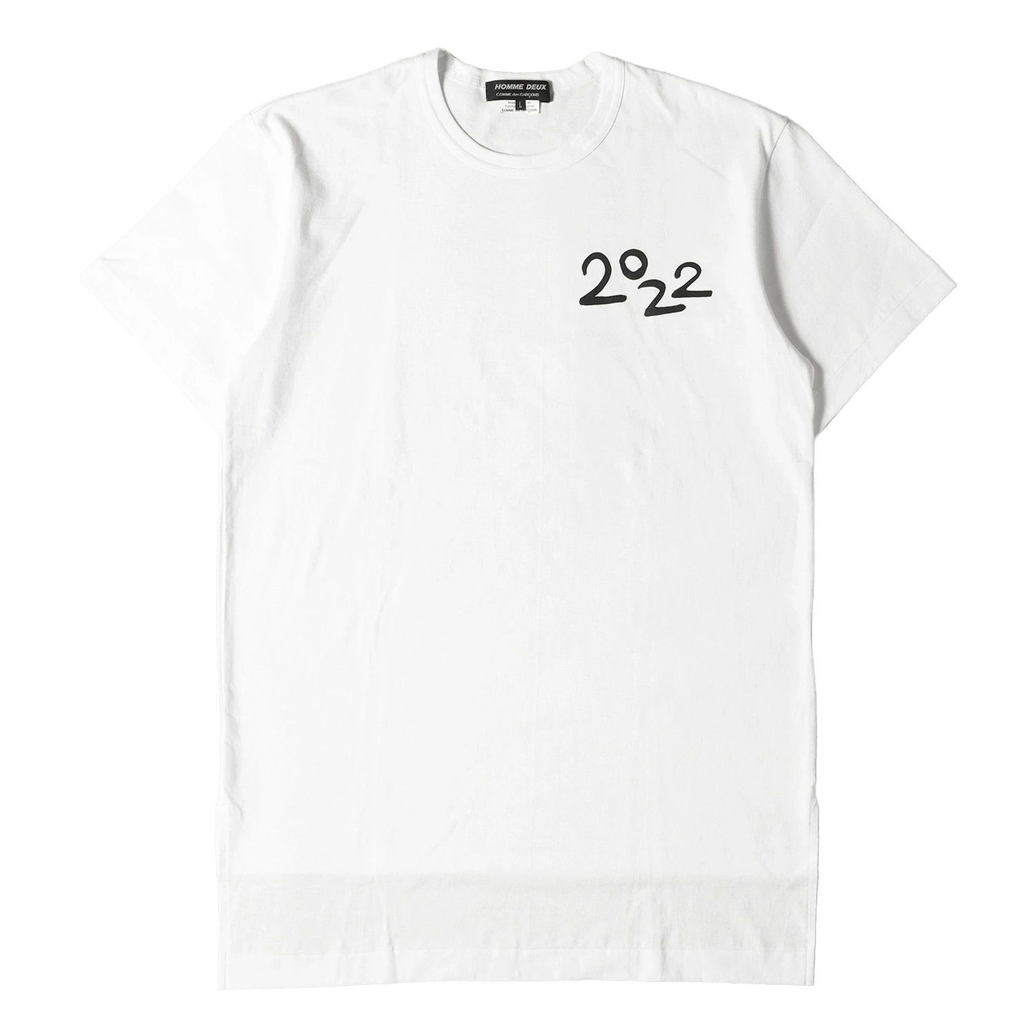 Comme des Garcons Homme Deux T-Shirts logo crew neck cut sew short sleeve White Size US L / EU 52-54 / 3 - 1 Thumbnail