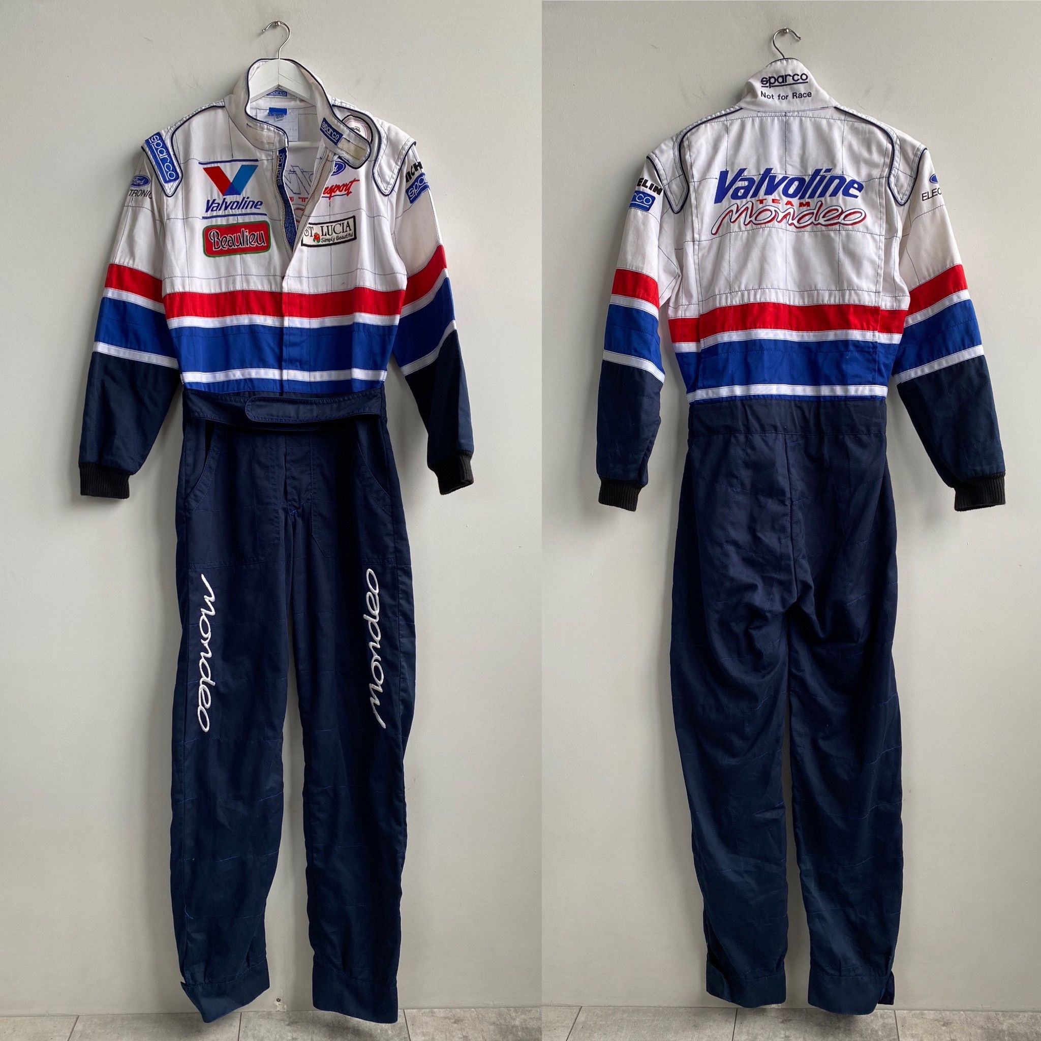 Ford × Formula 1 Vintage 90s SPARCO Valvoline Replica Ford Mondeo Suit Size US 30 / EU 46 - 2 Thumbnail