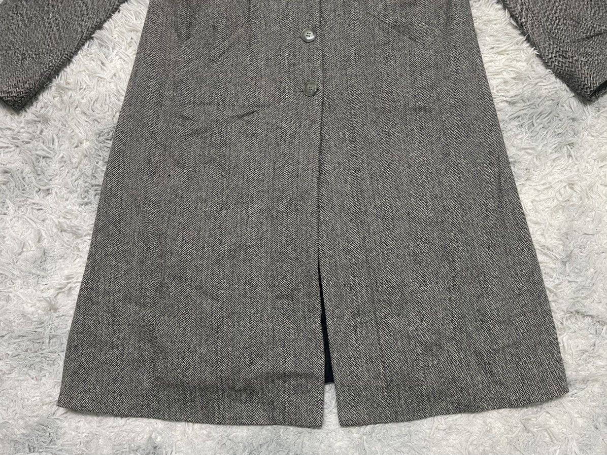 90s AGNES B TRENCH COAT WOOL RARE DESIGN