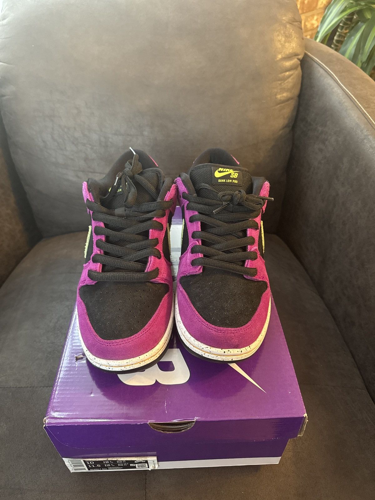 Nike Nike SB Red Plum / Citron-Black Size US 10 / EU 43 - 1 Thumbnail