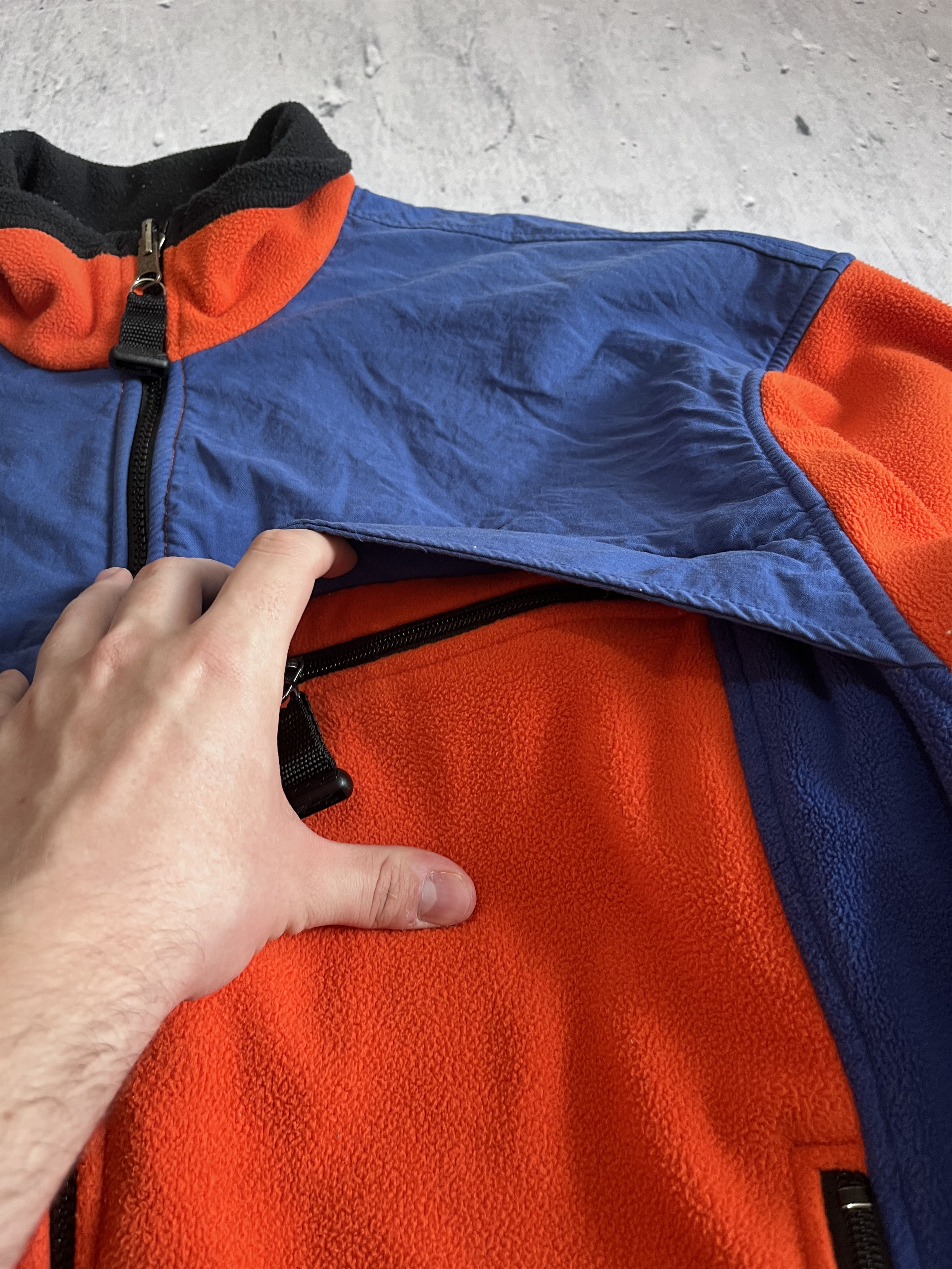 Nike ACG NIKE ACG VINTAGE 90S BLUE ORANGE FLEECE JACKET Size US L / EU 52-54 / 3 - 6 Thumbnail