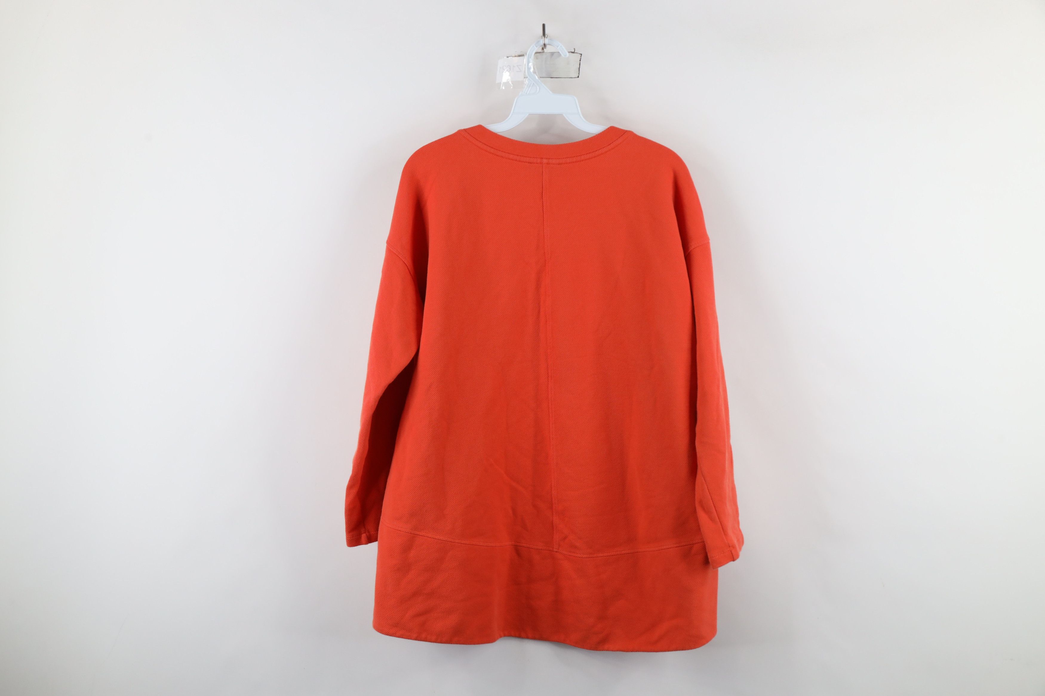 Eileen Fisher × Vintage Eileen Fisher Stretch Organic Cotton Sweater Orange Size M / US 6-8 / IT 42-44 - 8 Thumbnail