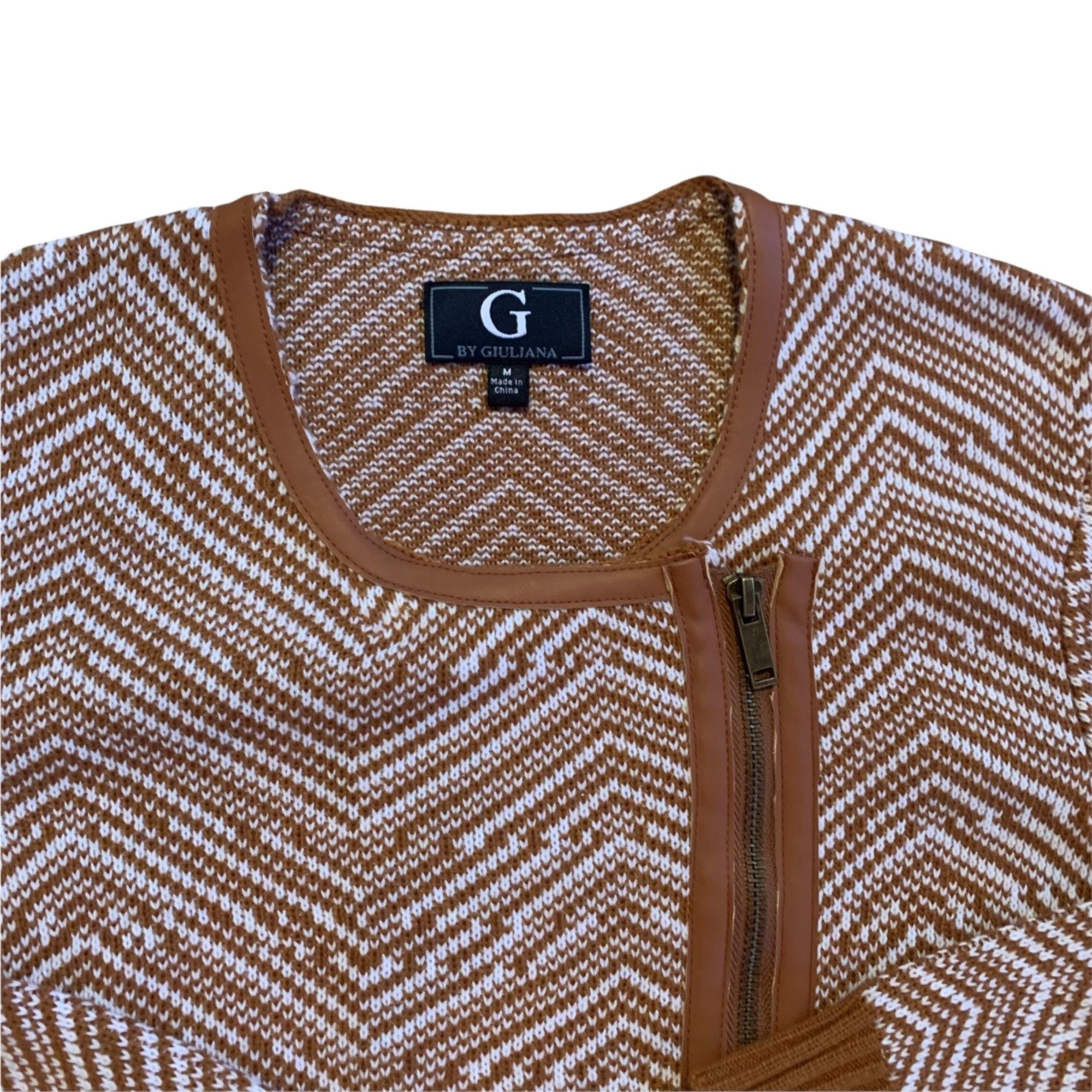 Other G By Giuliana Thick Knit Boho Abstract Sweater Jacket M Size M / US 6-8 / IT 42-44 - 2 Thumbnail