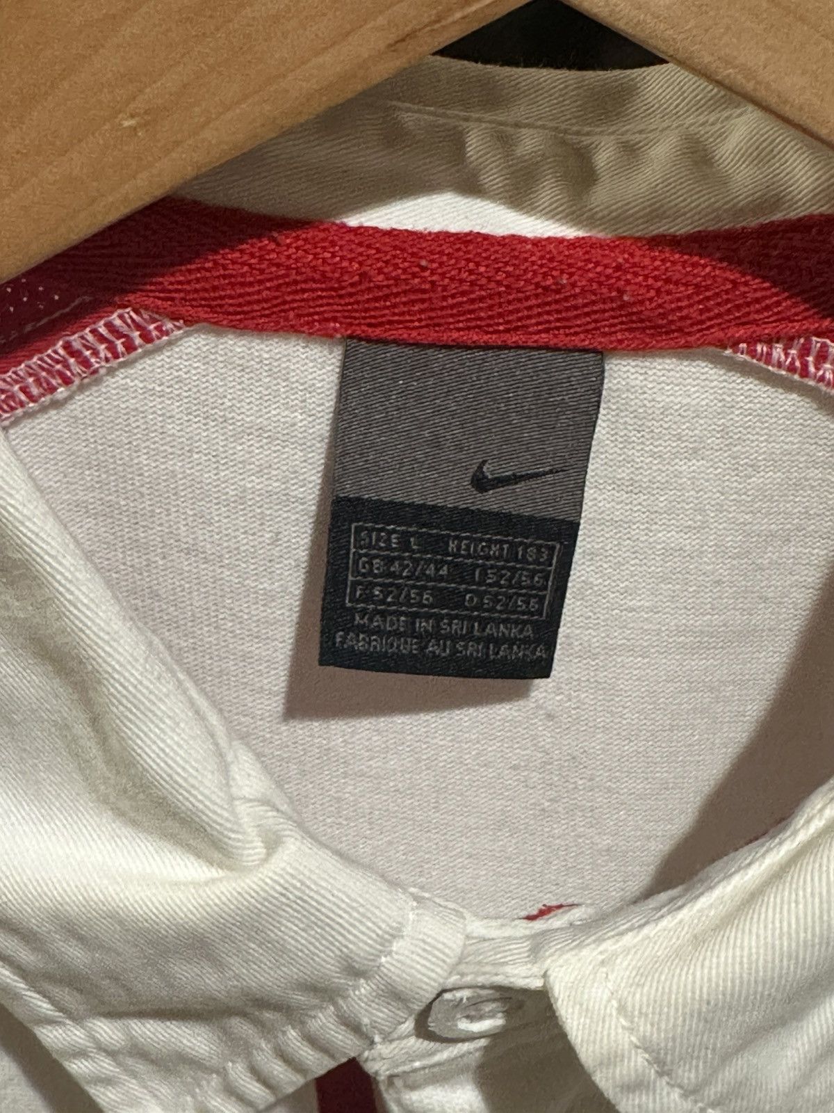 Nike Nike Vintage England Rugby Shirt Polo Jersey Size US L / EU 52-54 / 3 - 3 Thumbnail