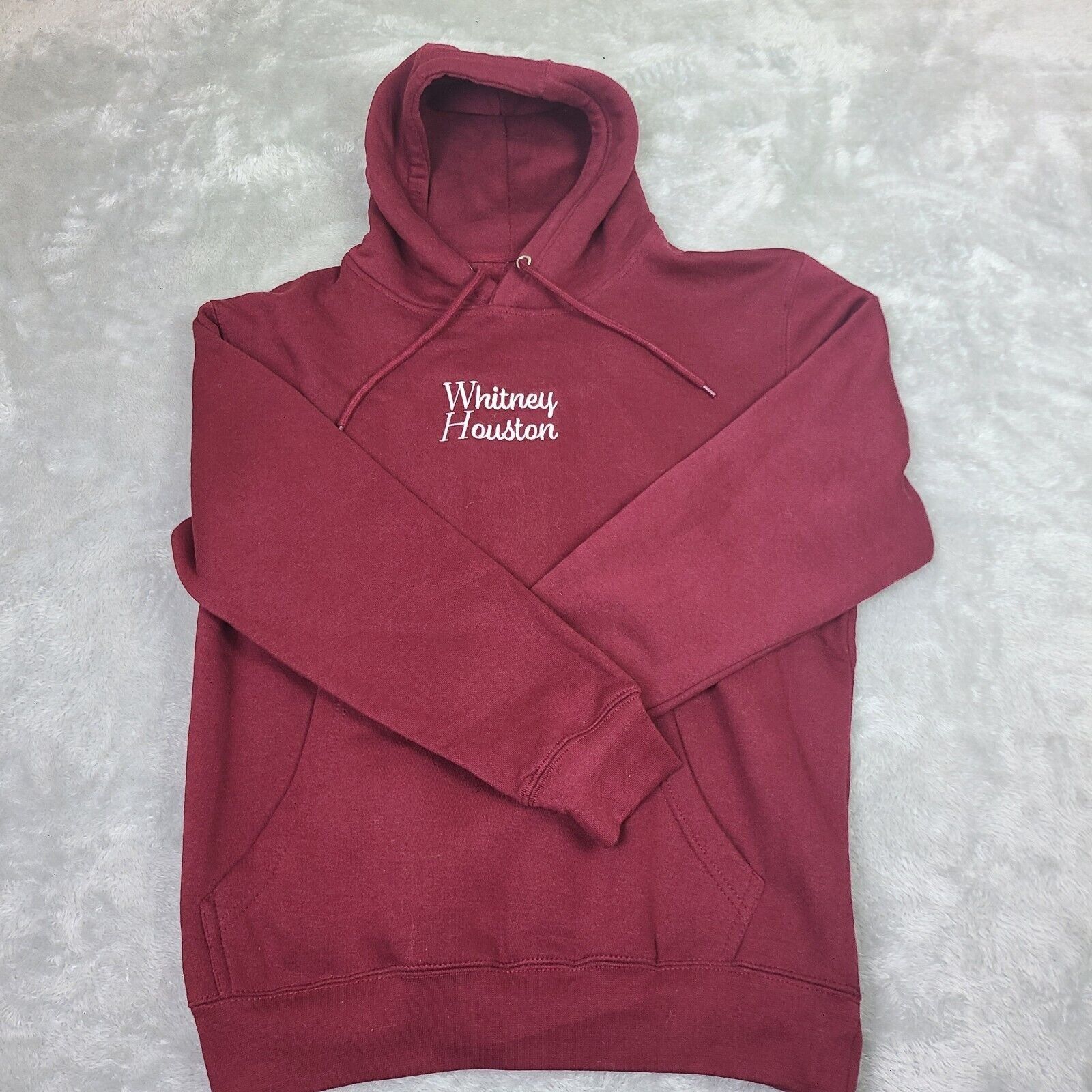 Vintage Whitney Houston Hoodie Hooded Sweatshirt Maroon Unixex Size Size M / US 6-8 / IT 42-44 - 1 Thumbnail