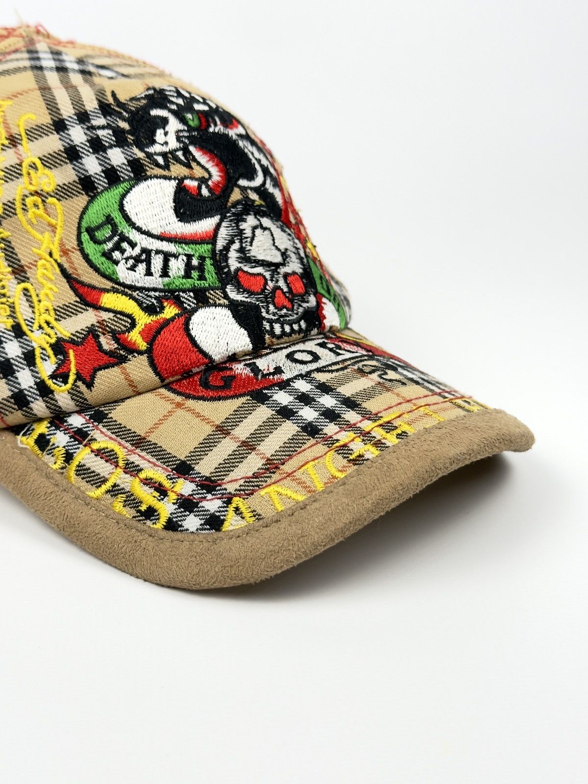 Ed Hardy 🔥 Don Ed Hardy Christian Audigier Hat Cap Burberry Print Size ONE SIZE - 6 Thumbnail