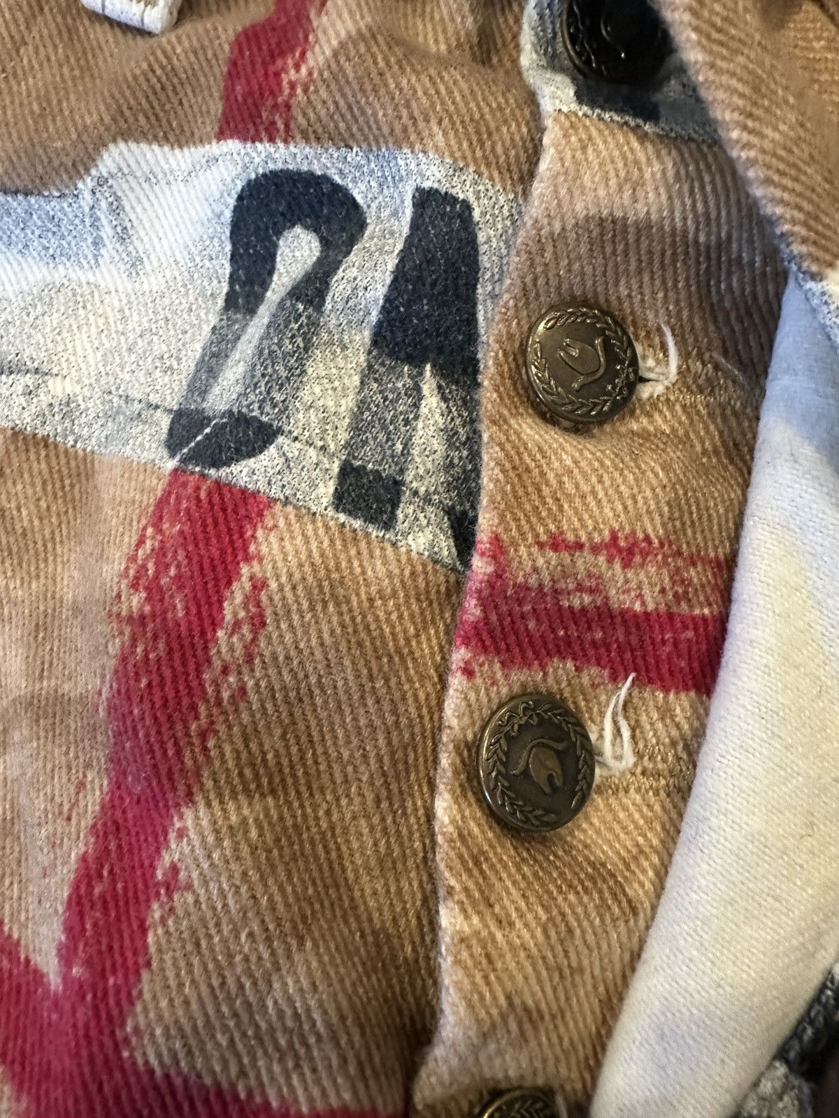 Moschino 1990s Vintage Moschino trompe l'oeil Jeans, Made in Italy Size 32" / US 10 / IT 46 - 10 Thumbnail