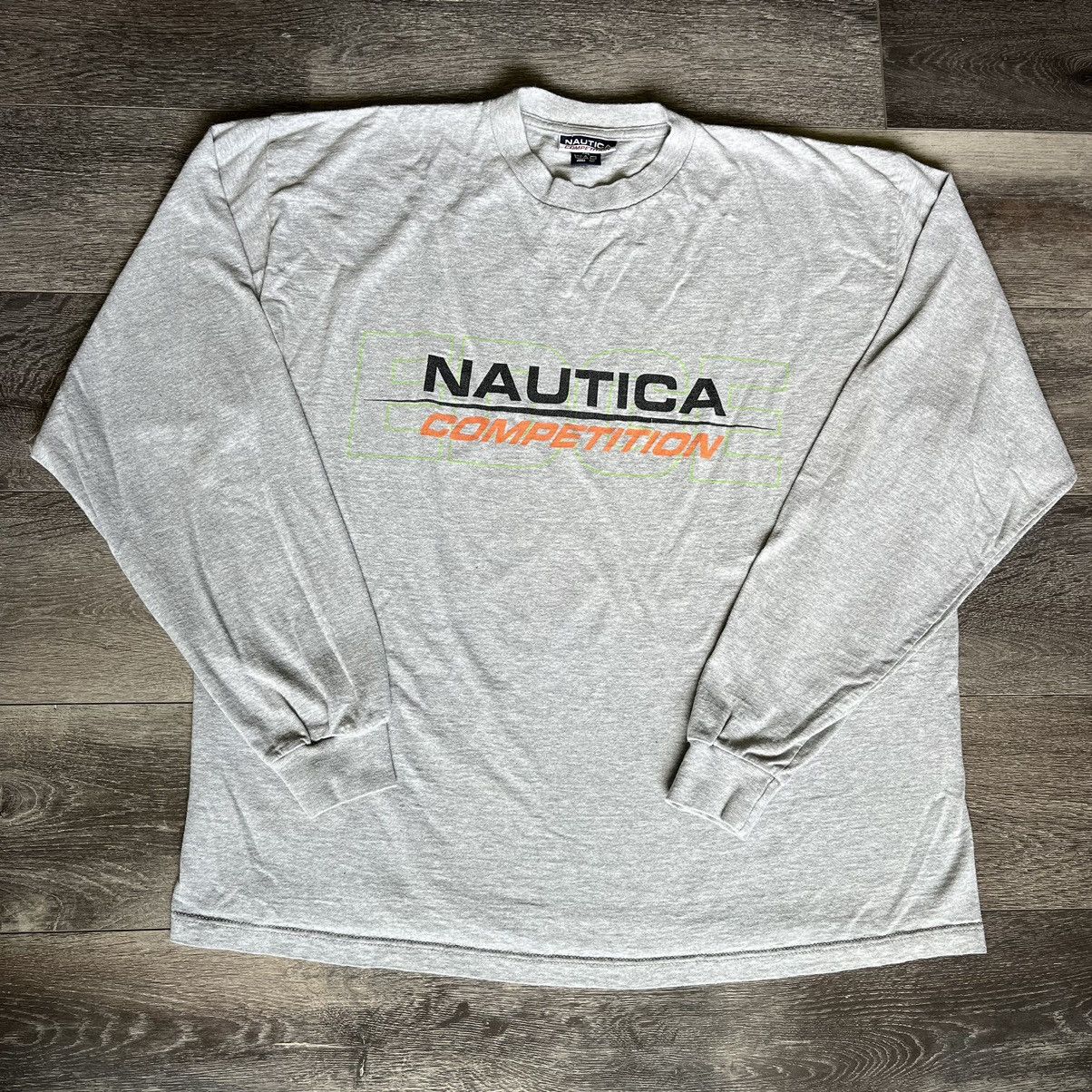 Nautica Vintage 1990s Nautica Competition Edge Longsleeve Tee Shirt Size US XXL / EU 58 / 5 - 1 Thumbnail