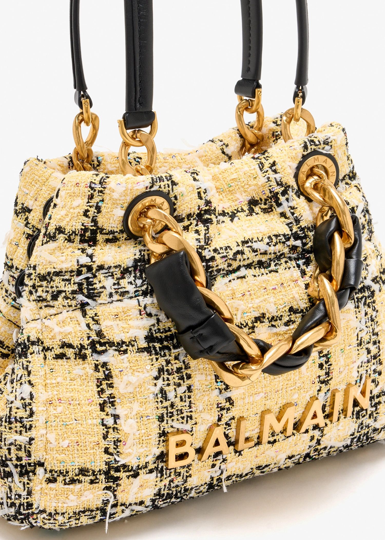 Balmain os11x0326 Size: OS / 1945 Soft Cabas Bag in Beige Size ONE SIZE - 3 Thumbnail