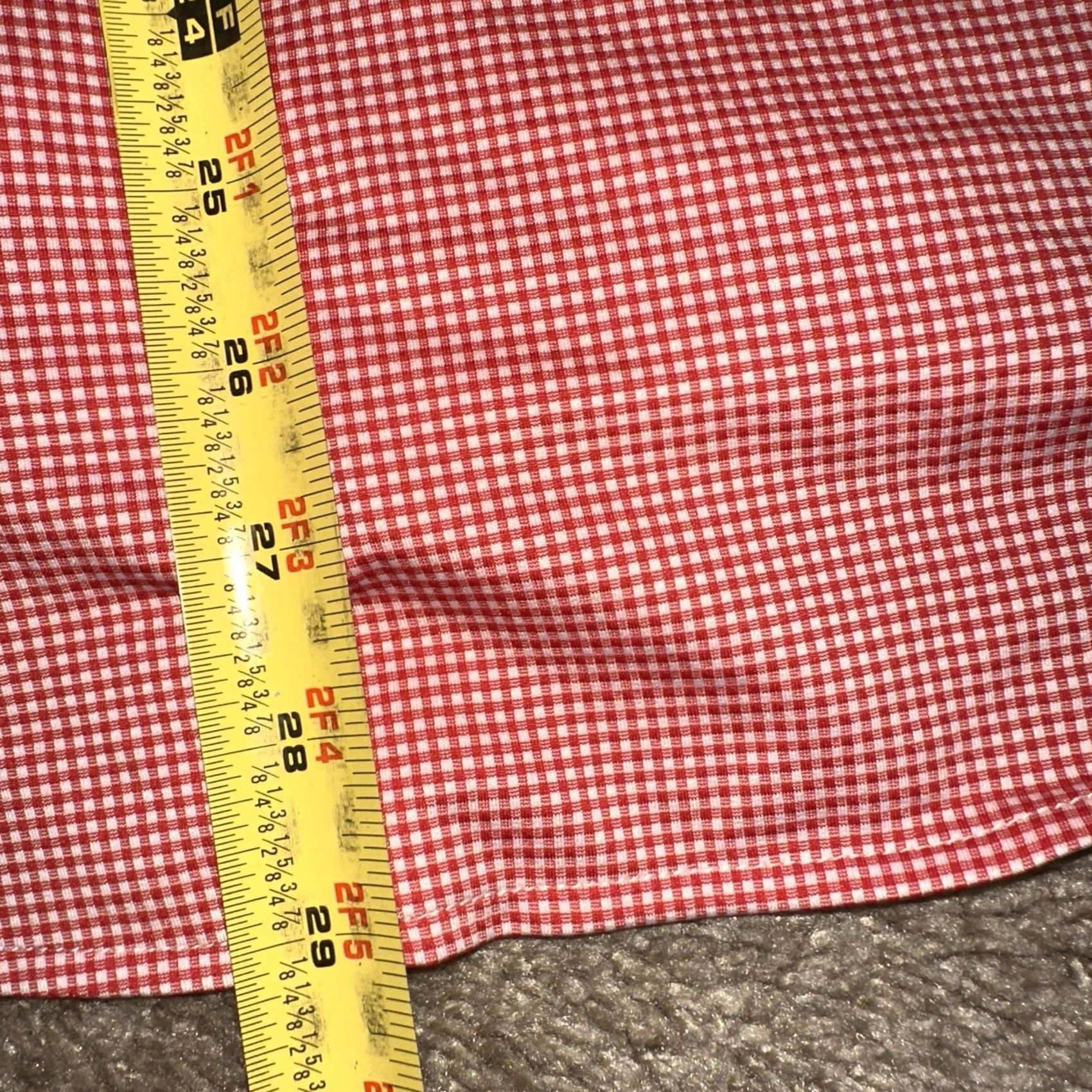 Mizzen+Main Mizzen+Main Leeward Shirt Mens M Button-Up Red Plaid Slim Fit Preppy Seasonal Breathable All Seasons Size US M / EU 48-50 / 2 - 5 Thumbnail
