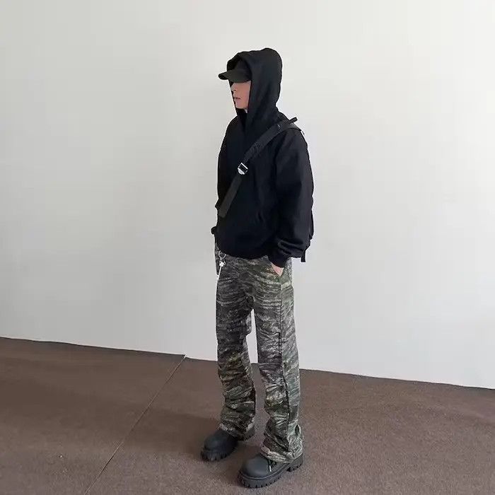 Japanese Brand × Vintage Army Green Camo Graphic Stack Pants Size US 30 / EU 46 - 5 Thumbnail