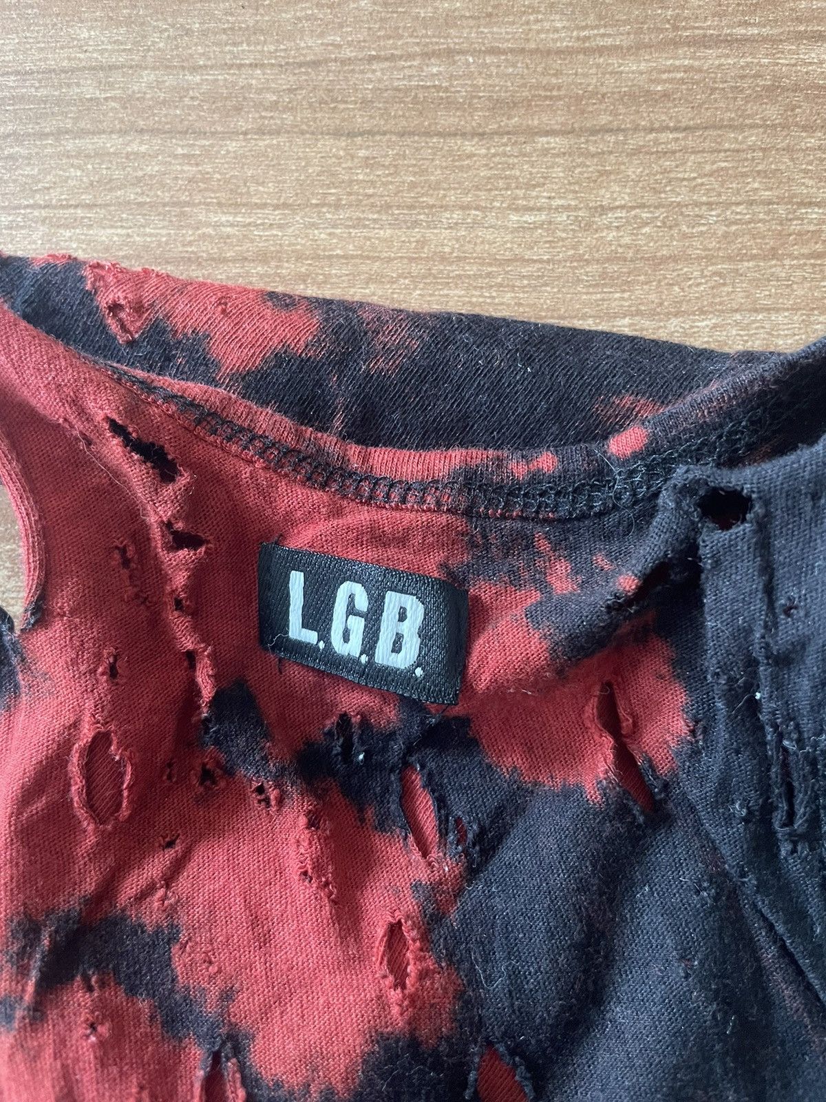 If Six Was Nine × Le Grande Bleu (L.G.B.) × Vintage Le Grande Bleu Distress Tops Size ONE SIZE - 4 Thumbnail