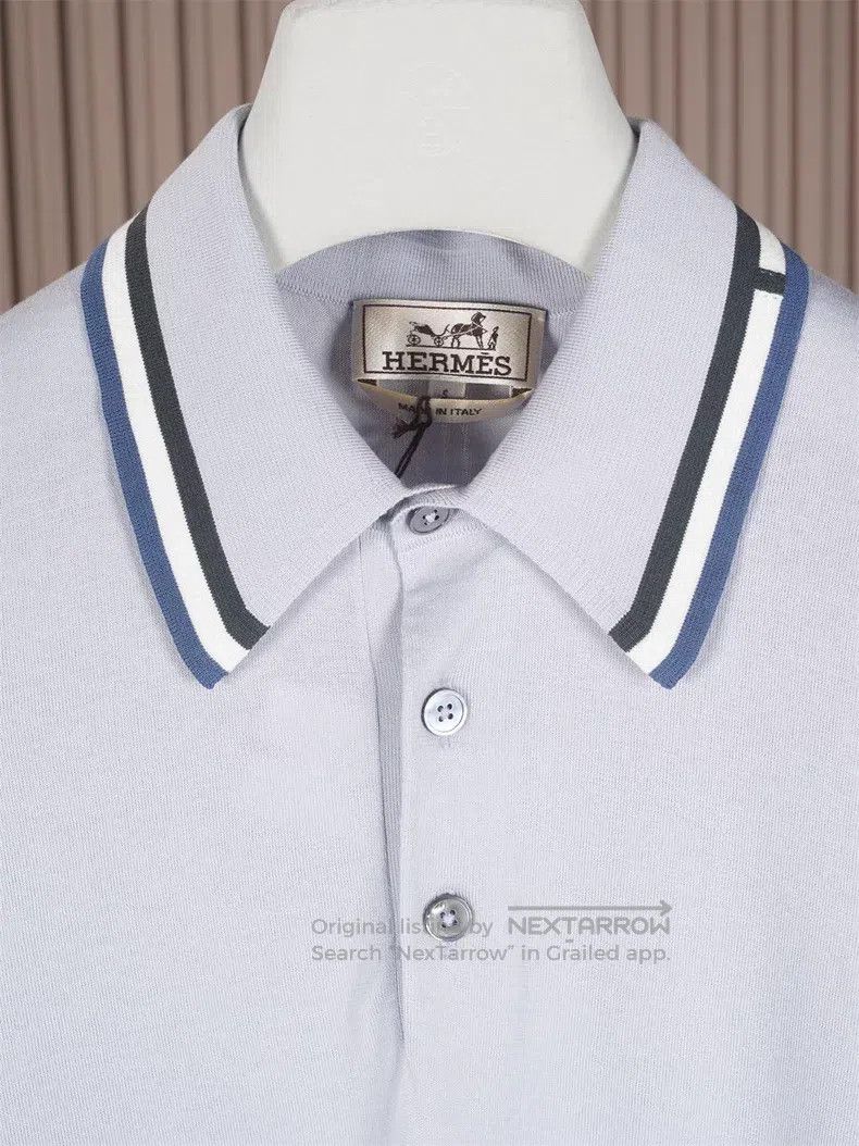 Hermes Hermes Men's Knitted Short Sleeve Polo Shirt Size US S / EU 44-46 / 1 - 3 Thumbnail