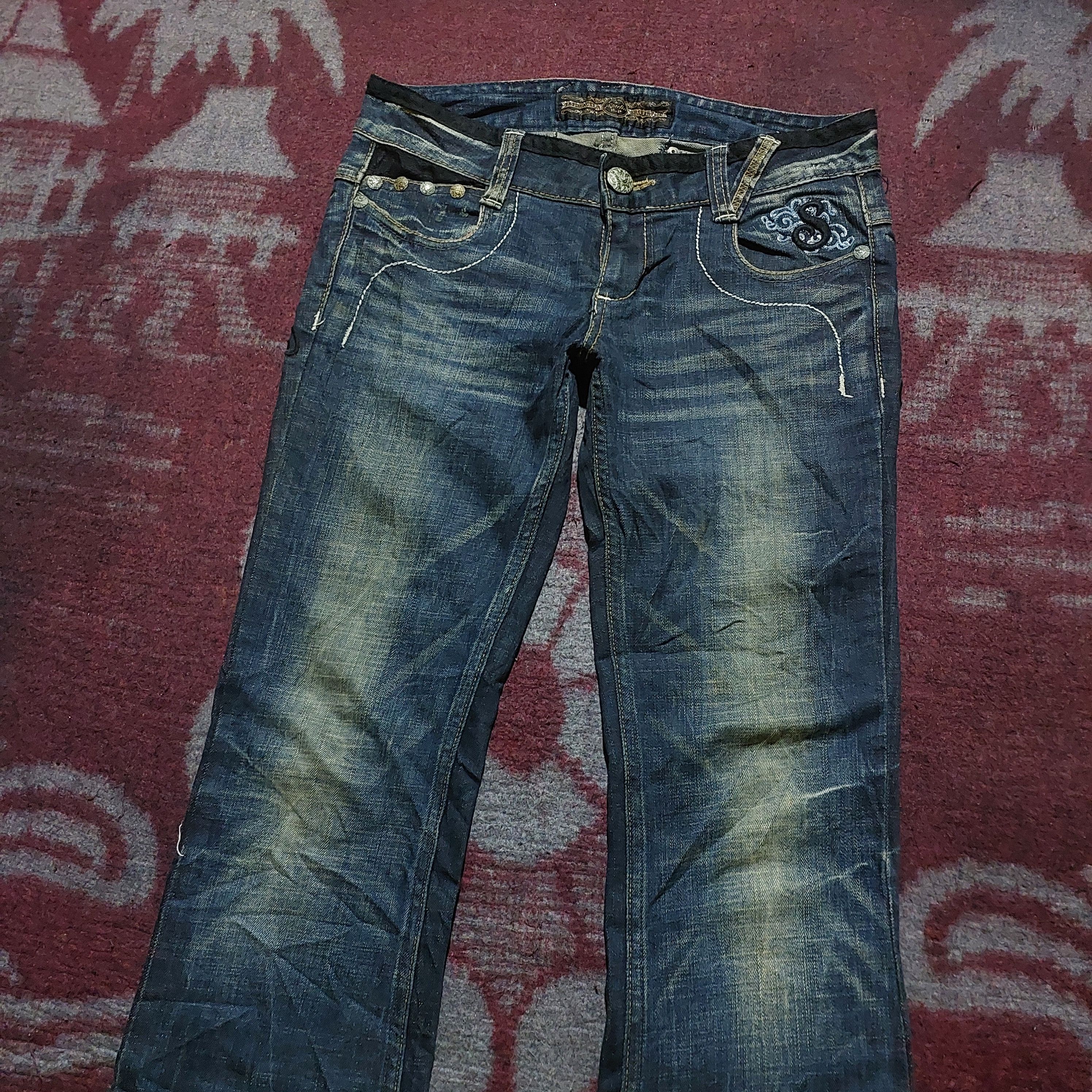 Hysteric Glamour Studio R.P Butterfly Embroidered Studded bootcut Denim Size US 32 / EU 48 - 5 Thumbnail