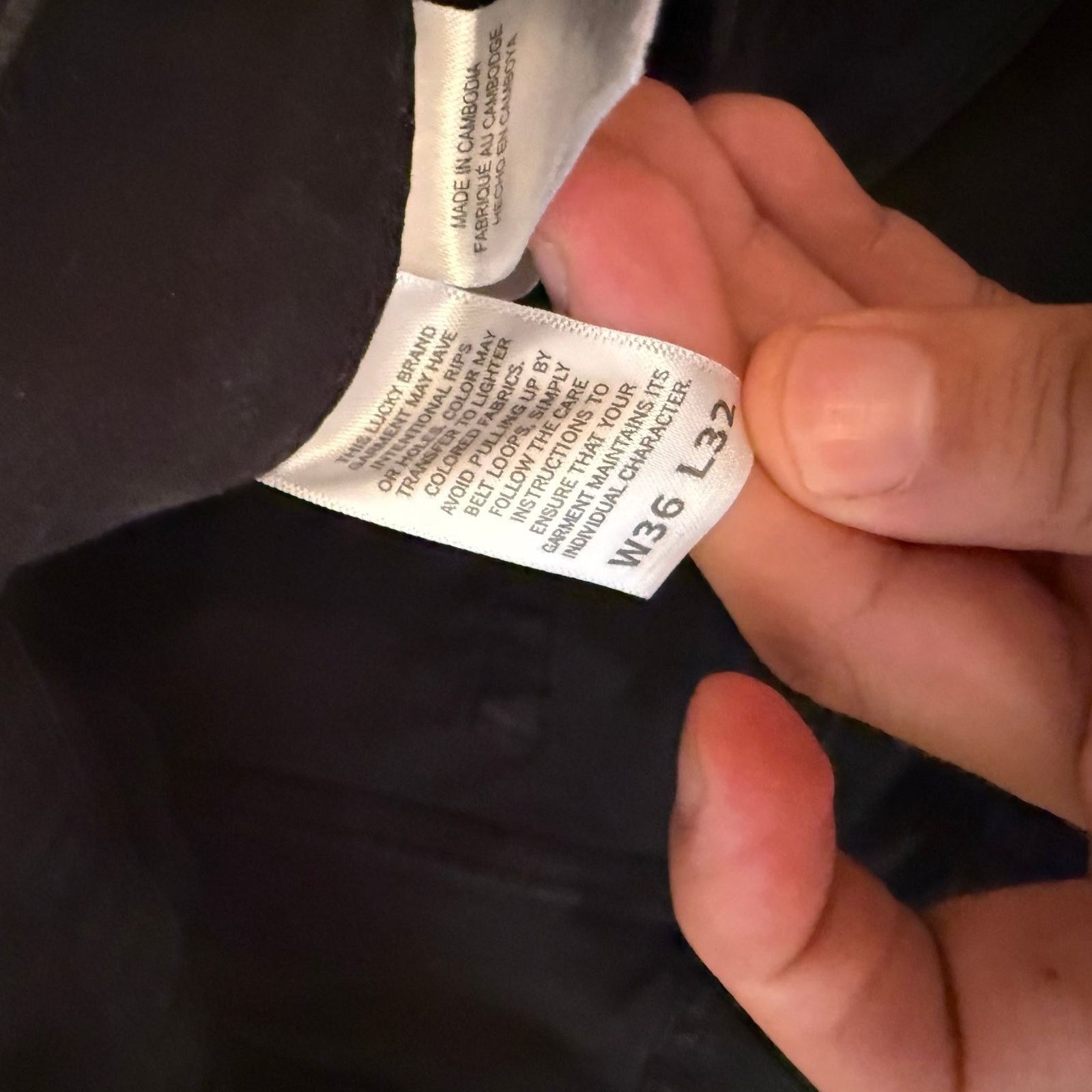 Lucky Brand Lucky Brand Men's Jeans Black Denim Slim Straight 36x32 Size US 36 / EU 52 - 8 Thumbnail