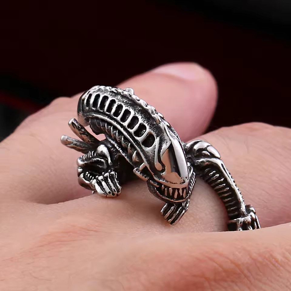Vintage Alien Ring ( size 7-13 ) Size ONE SIZE - 1 Thumbnail