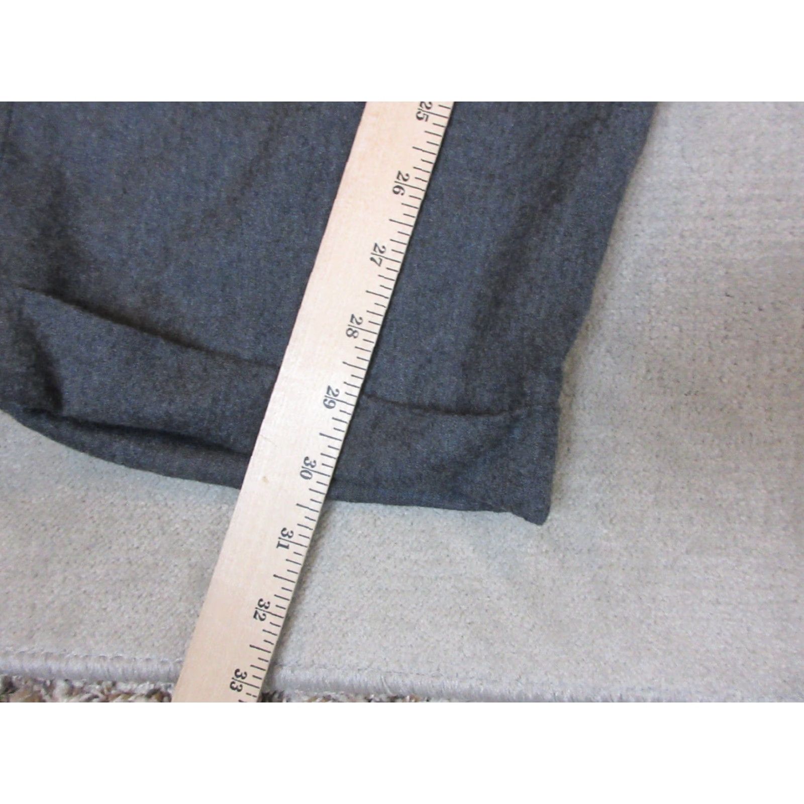 Zanella Zanella Pants Mens 35x30 Gray Dress Slacks Wool Pleated Cuffed Made In Italy Size US 35 - 5 Thumbnail