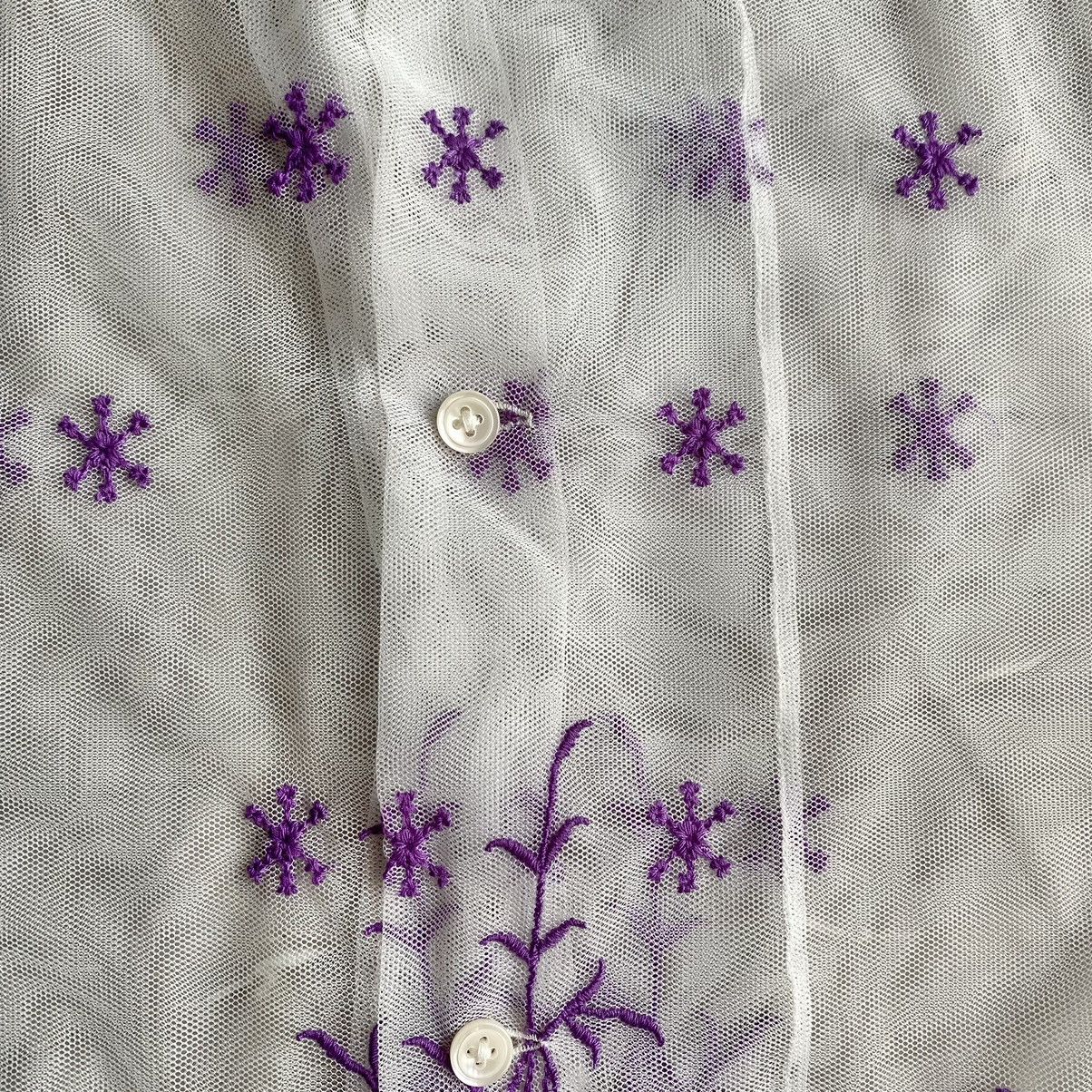 Bode Bode Mesh Embroidered Shirt Size US M / EU 48-50 / 2 - 9 Thumbnail