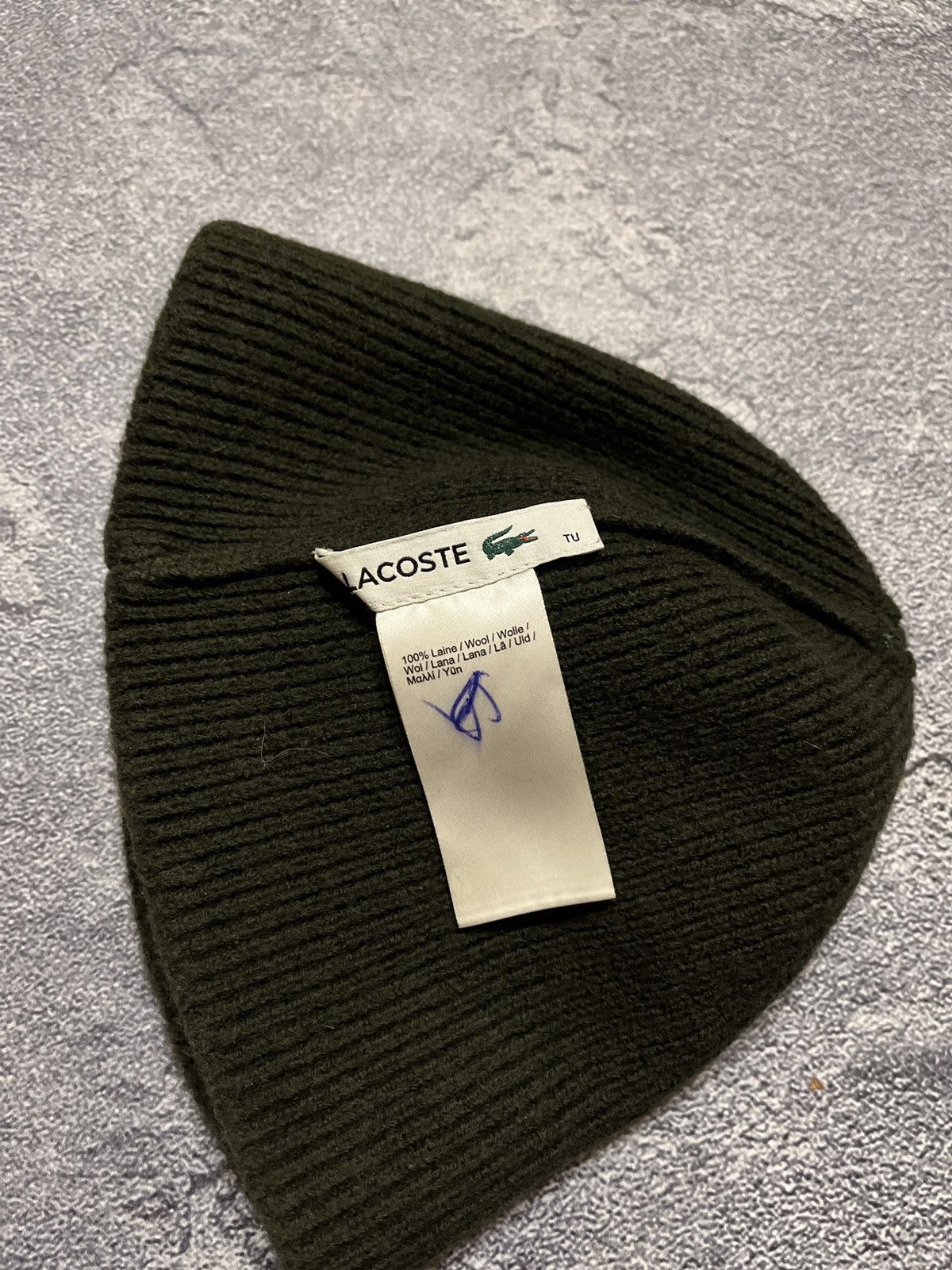 Lacoste Lacoste Logo Wool Beanie Hat Size ONE SIZE - 4 Thumbnail