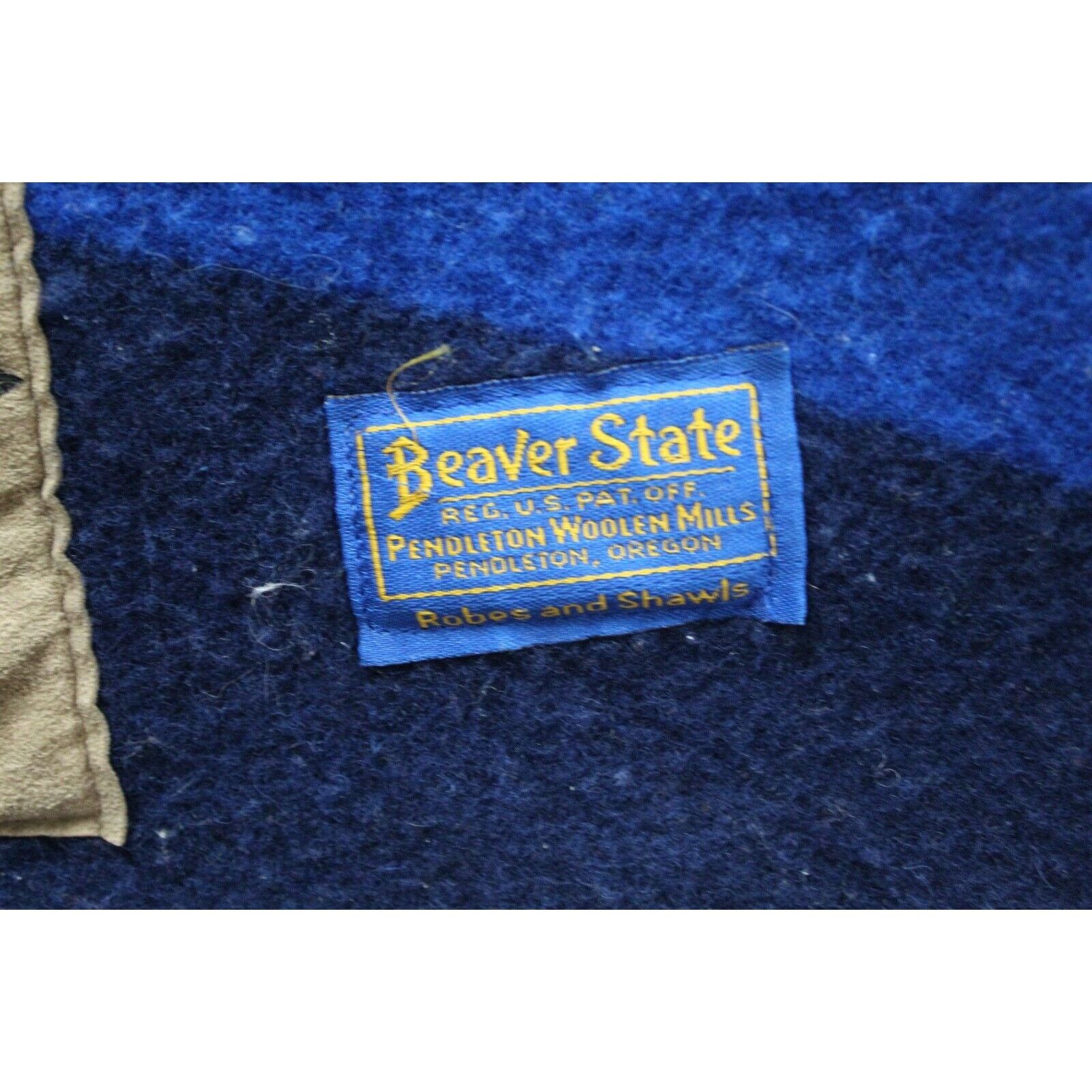 Pendleton Beaver State Pendleton Wool Mills Oregon Trail 1993 Blanket Size ONE SIZE - 4 Thumbnail
