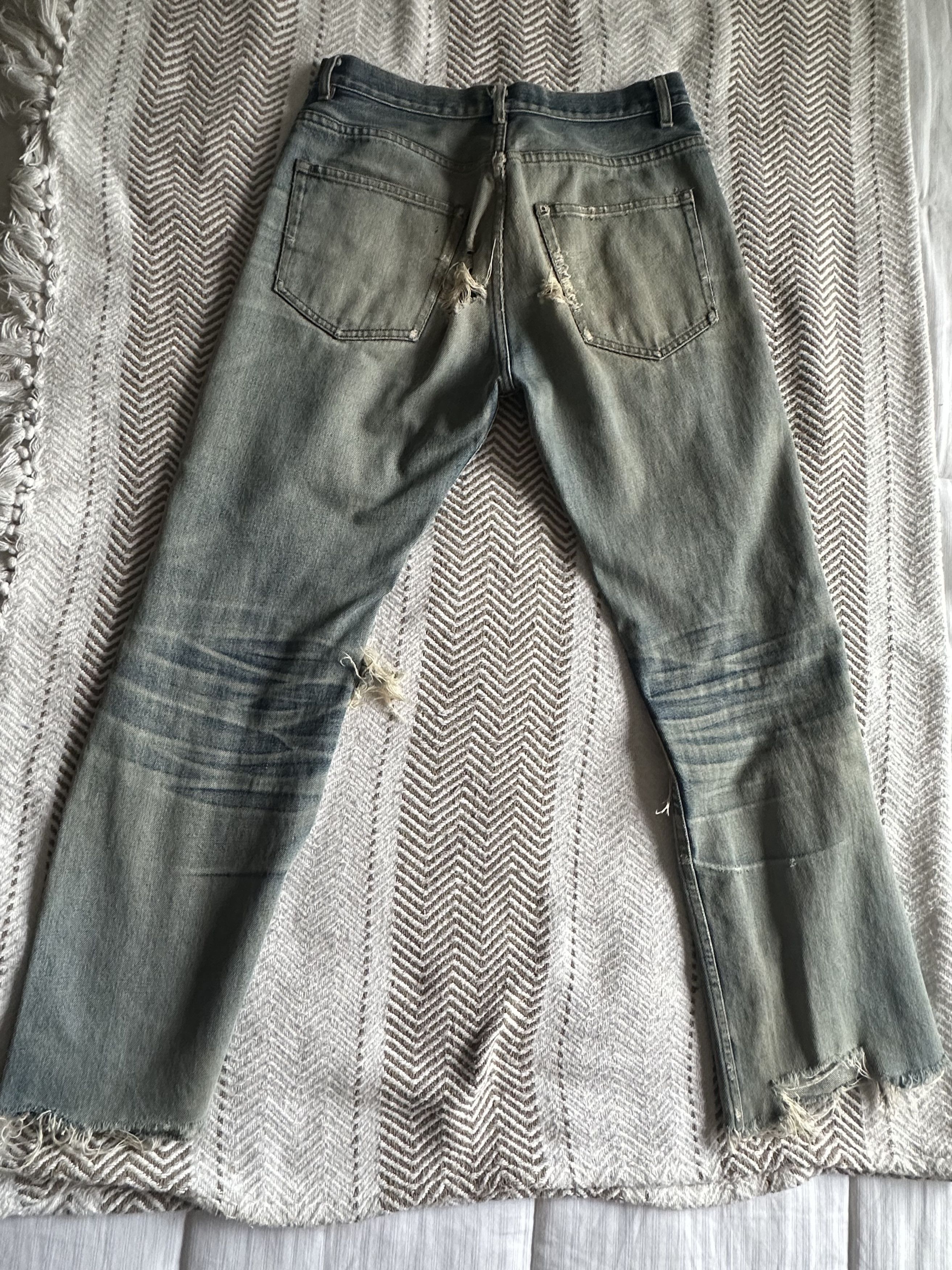 A.P.C. A.P.C. Rue De Fleurus Paris Distressed Blue Denim Size US 30 / EU 46 - 4 Thumbnail