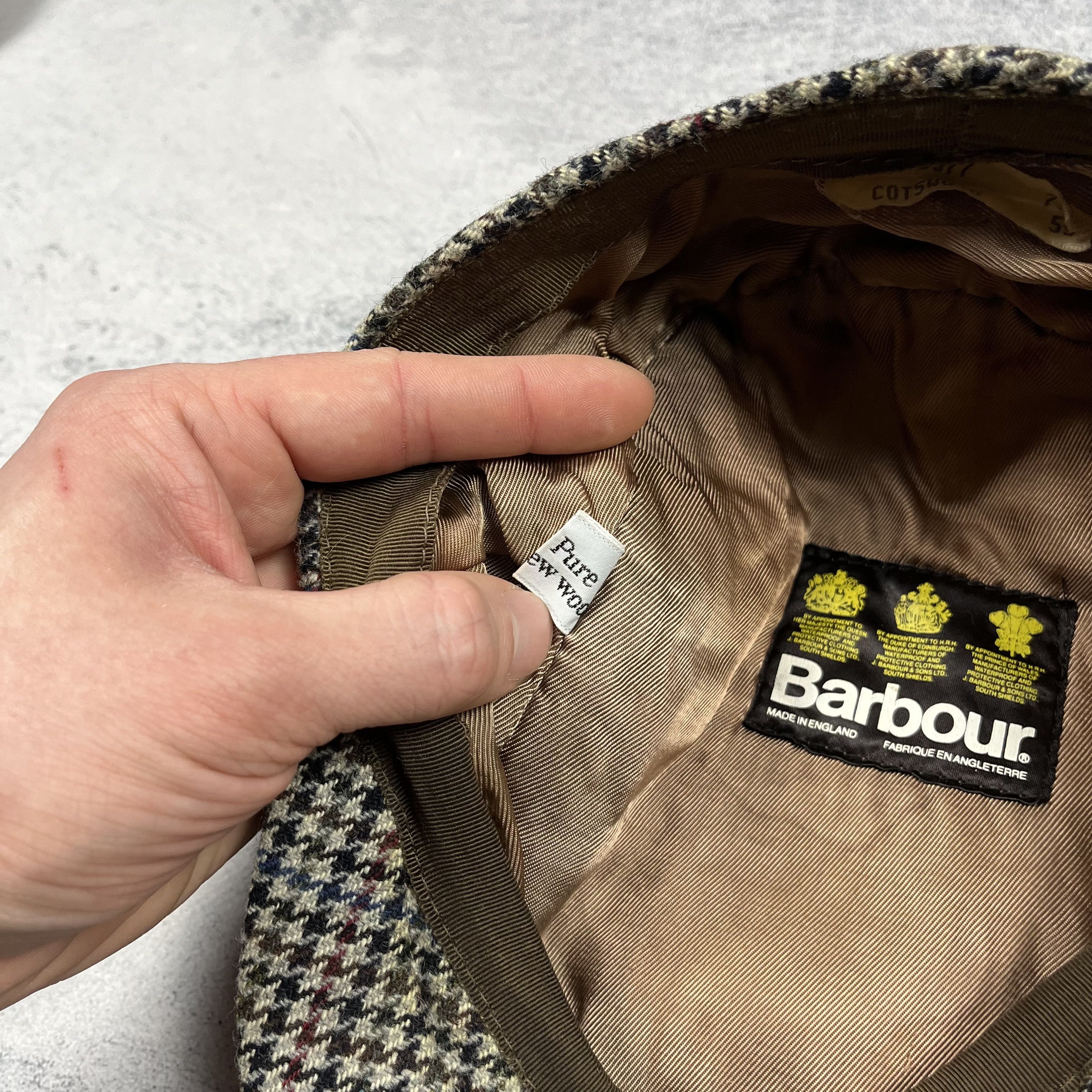 Barbour Vintage Barbour Wool Flat Cap 90’s Size ONE SIZE - 16 Thumbnail