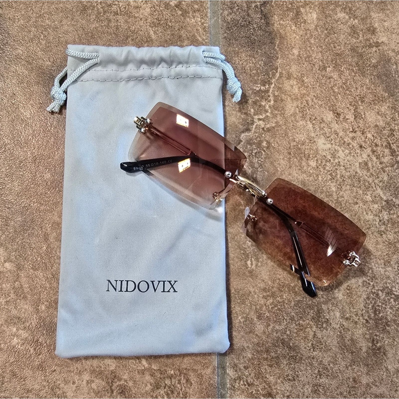 Other Bronze | NIDOVIX | Elegant Sunglasses w/Cover Size ONE SIZE - 1 Thumbnail