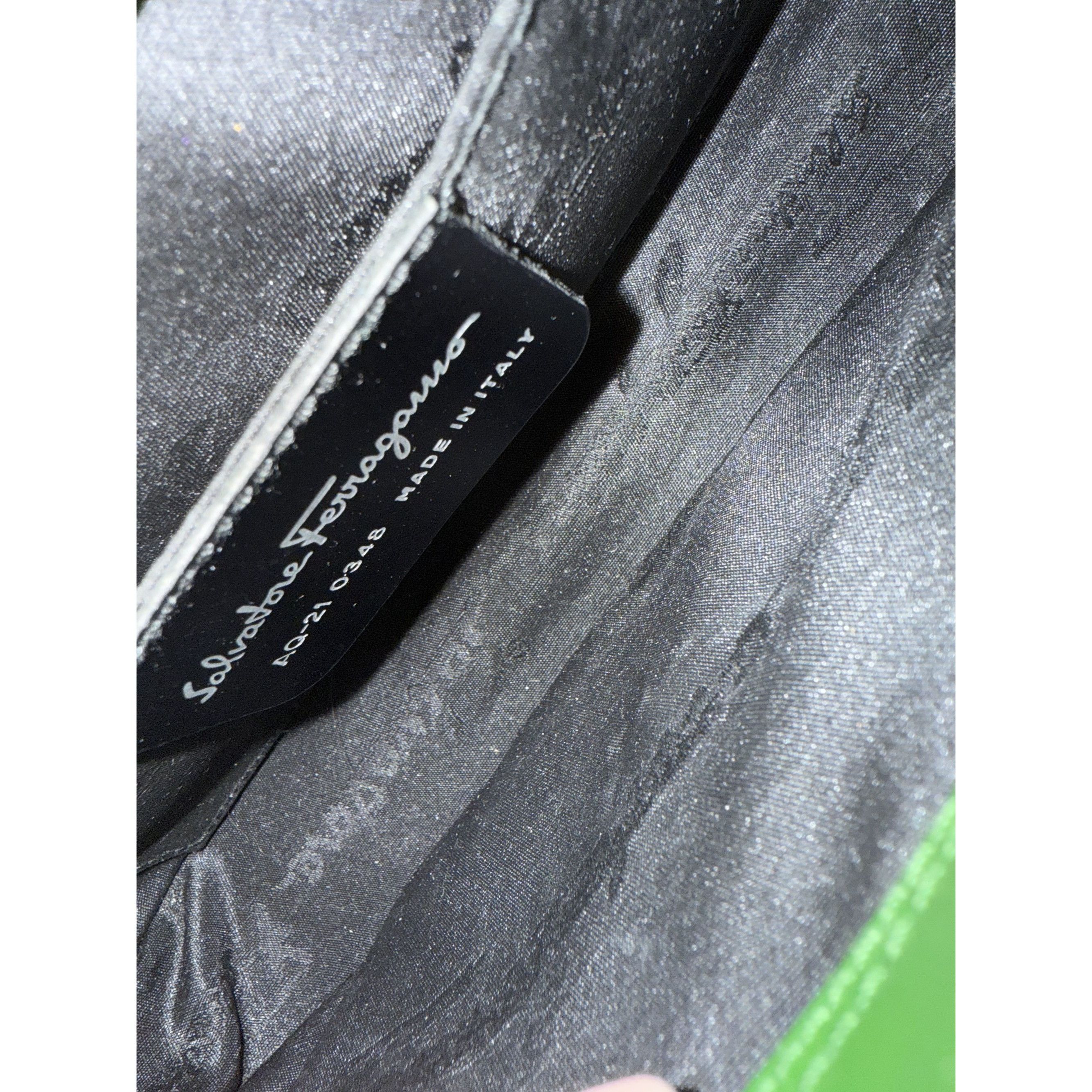 Salvatore Ferragamo Salvatore Ferragamo Green Leather Shoulder Bag With Silver B Size ONE SIZE - 5 Thumbnail
