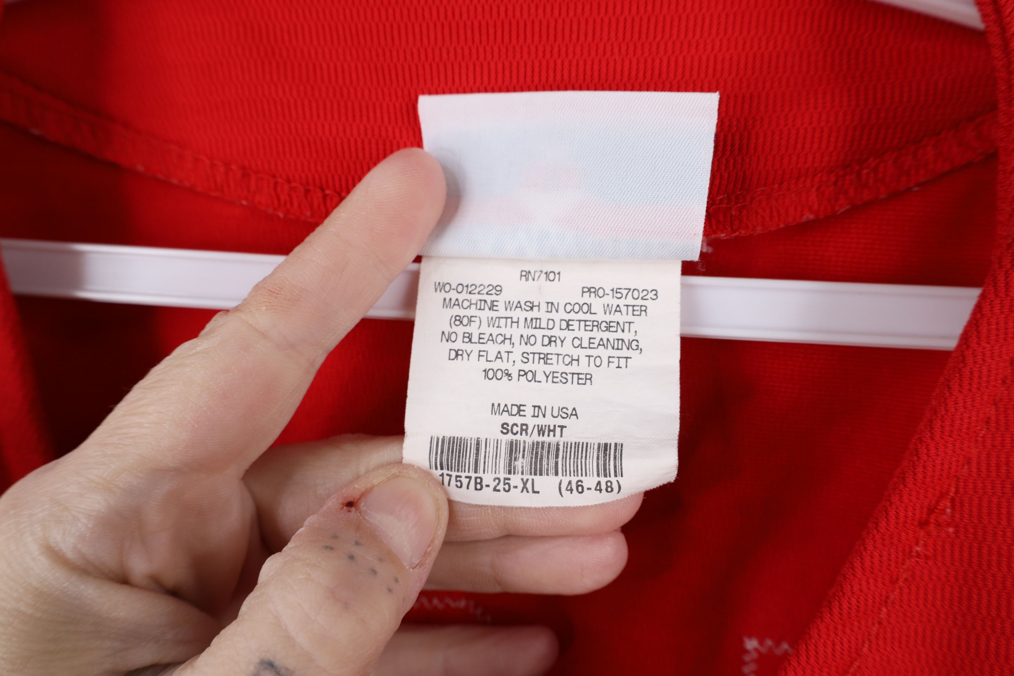 Vintage Vintage 90s Legion Toledo Post 335 Baseball Jersey Red USA Size US XL / EU 56 / 4 - 11 Thumbnail