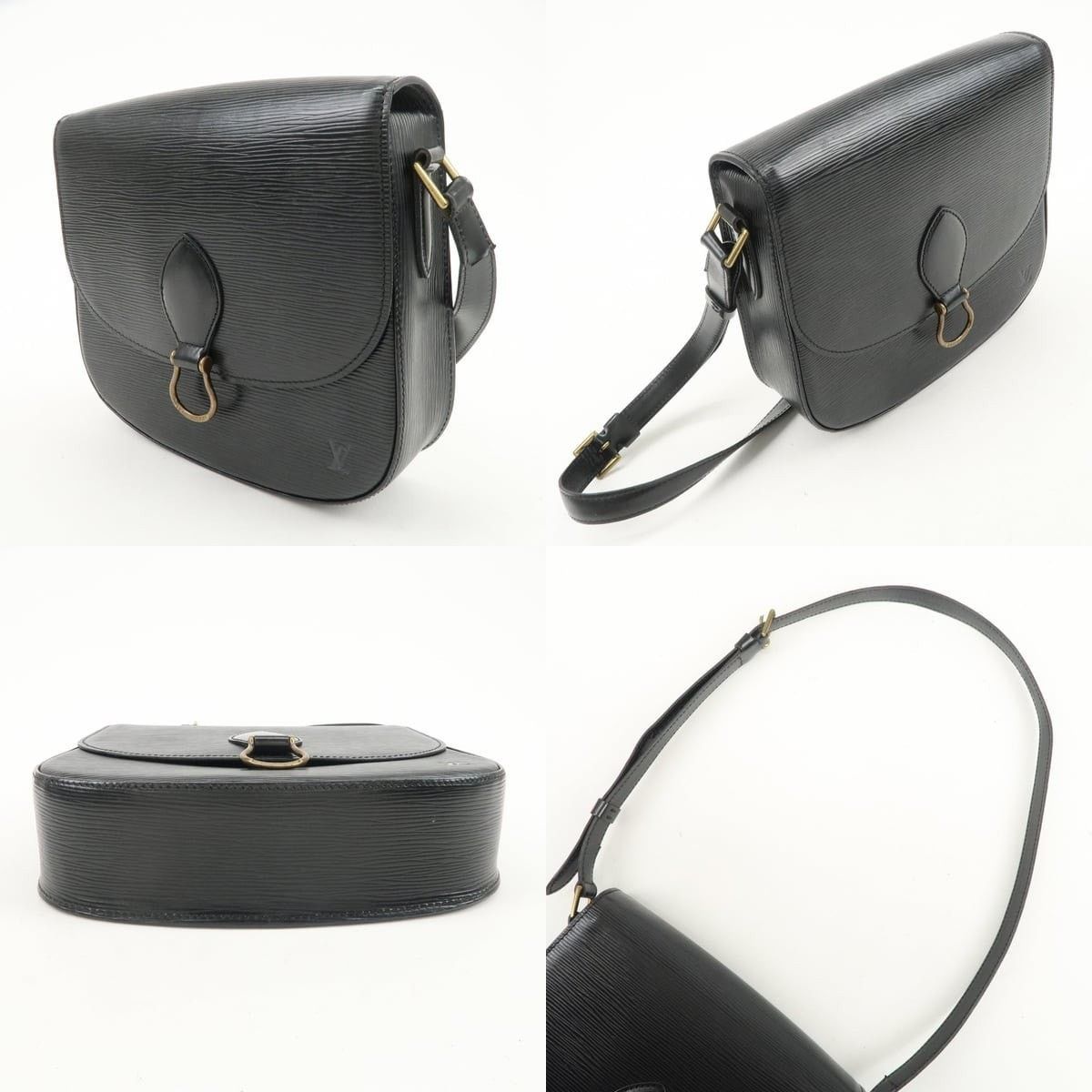 Louis Vuitton Louis Vuitton Epi Saint Cloud Shoulder Bag Leather Black Size ONE SIZE - 3 Thumbnail