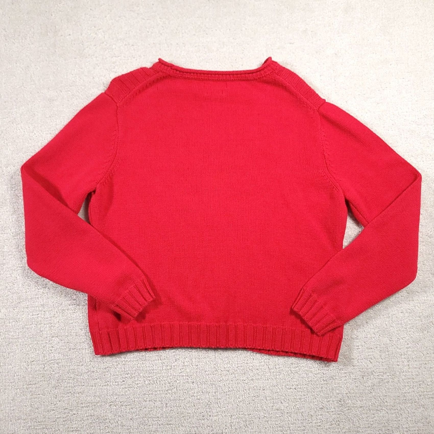 Van Heusen Van Heusen Sweater Womens XL Red Long Sleeve Cable Knit Size XL / US 12-14 / IT 48-50 - 5 Thumbnail
