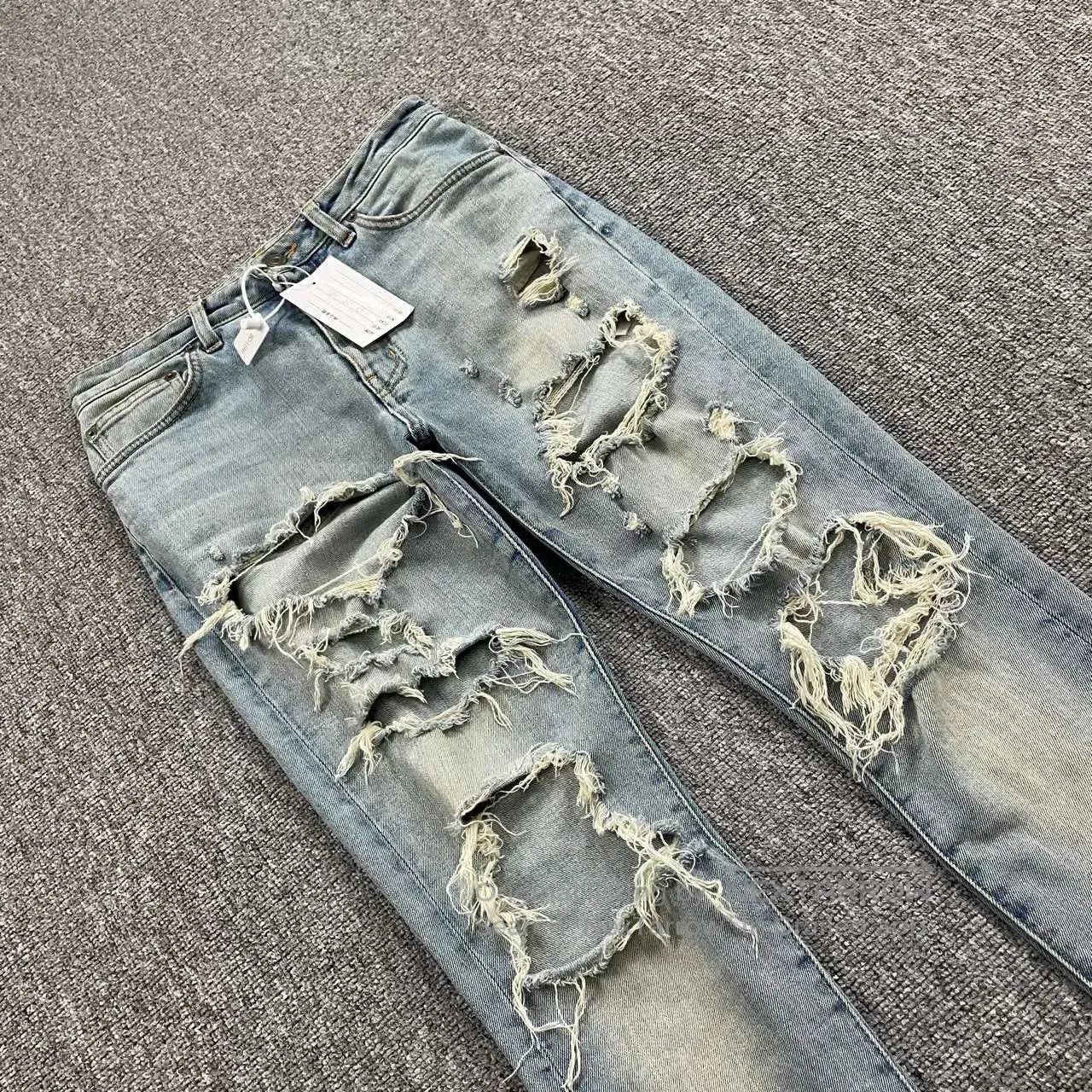 Saint Laurent Paris saint laurent distressed denim pants. Size US 38 / EU 54 - 2 Thumbnail