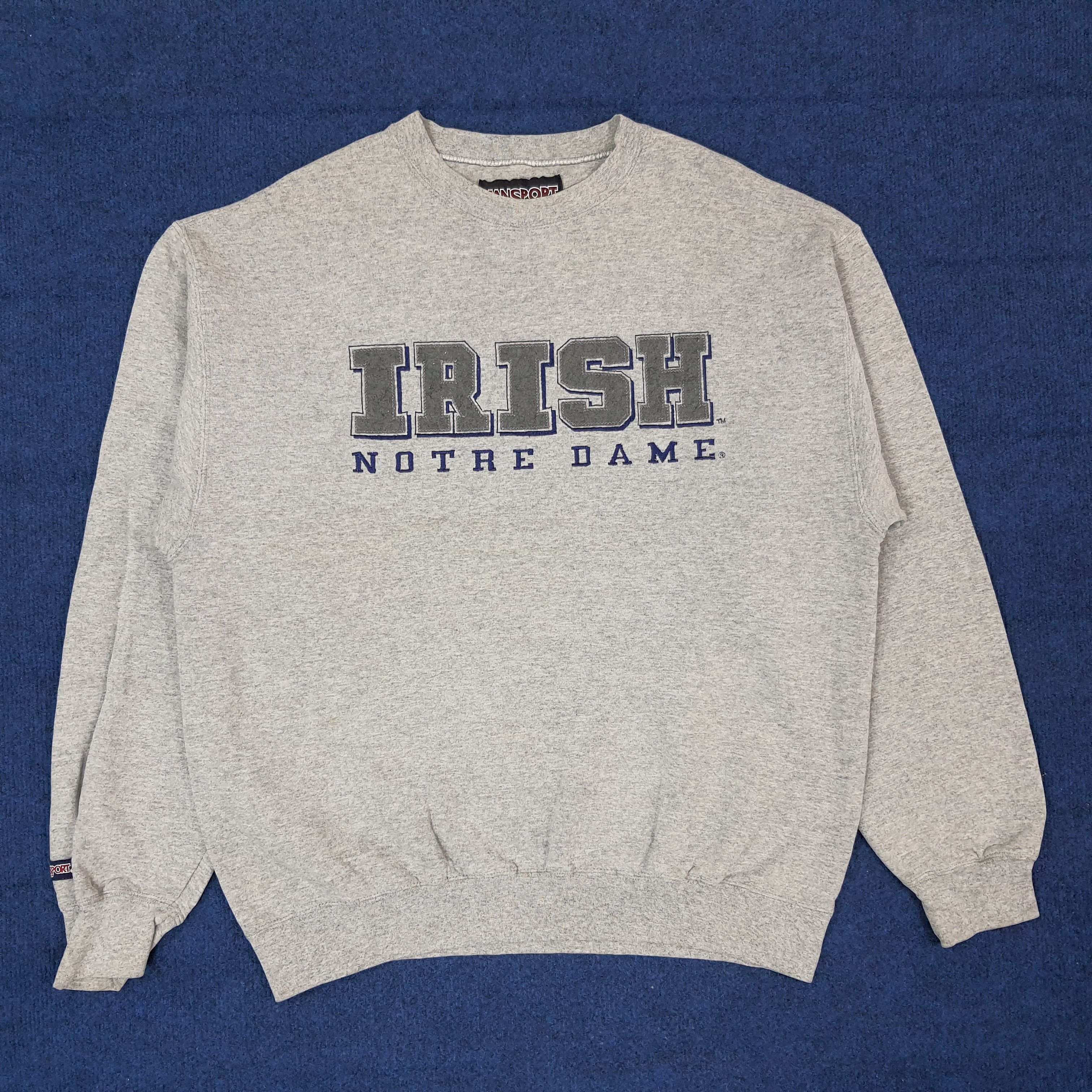 Jansport Vintage Jansport IRISH Notre Dame Sweatshirt C256N9 Size US L / EU 52-54 / 3 - 1 Thumbnail