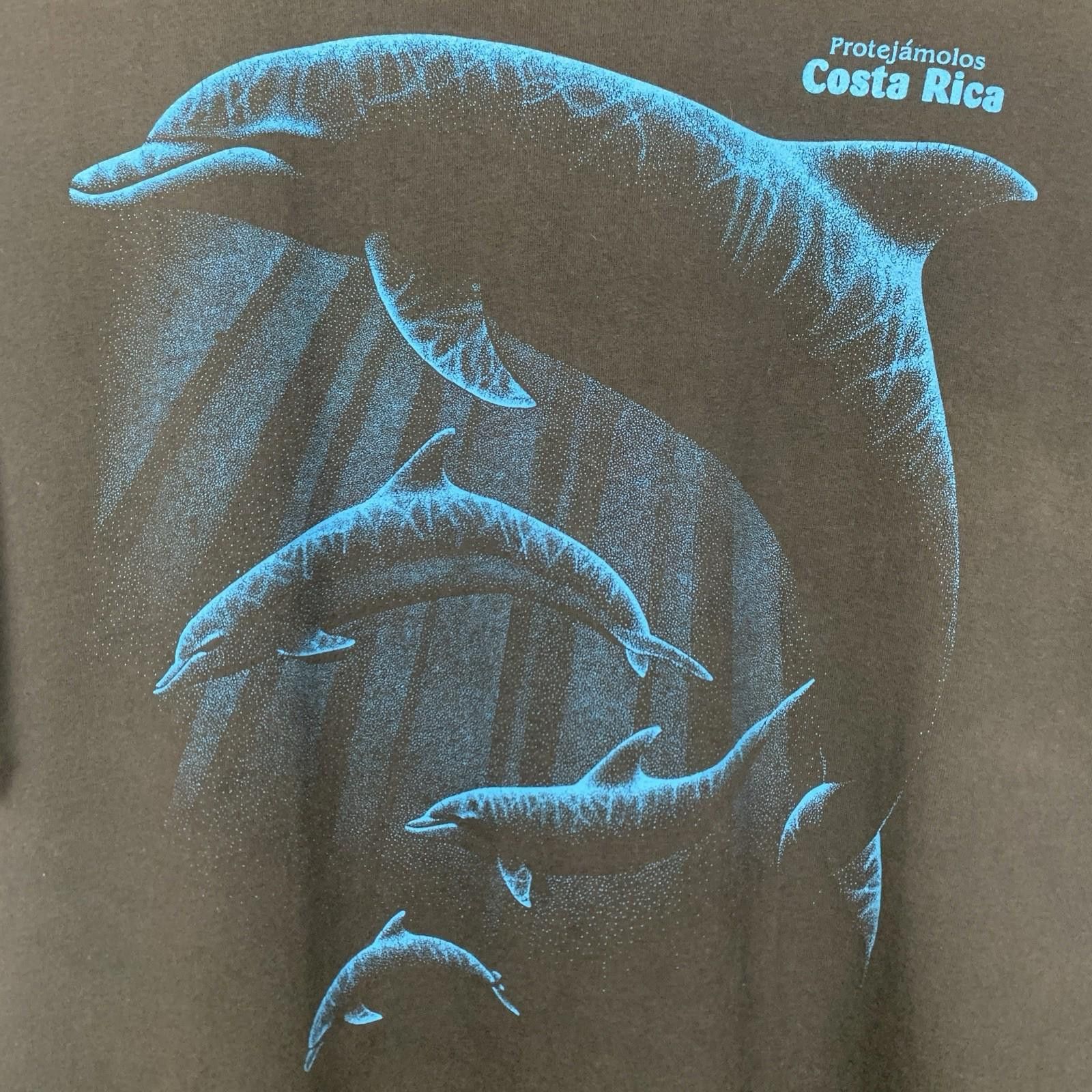 Other Vintage 90s Dolphins Costa Rica Nature Black T Shirt XL Size US XL / EU 56 / 4 - 2 Thumbnail